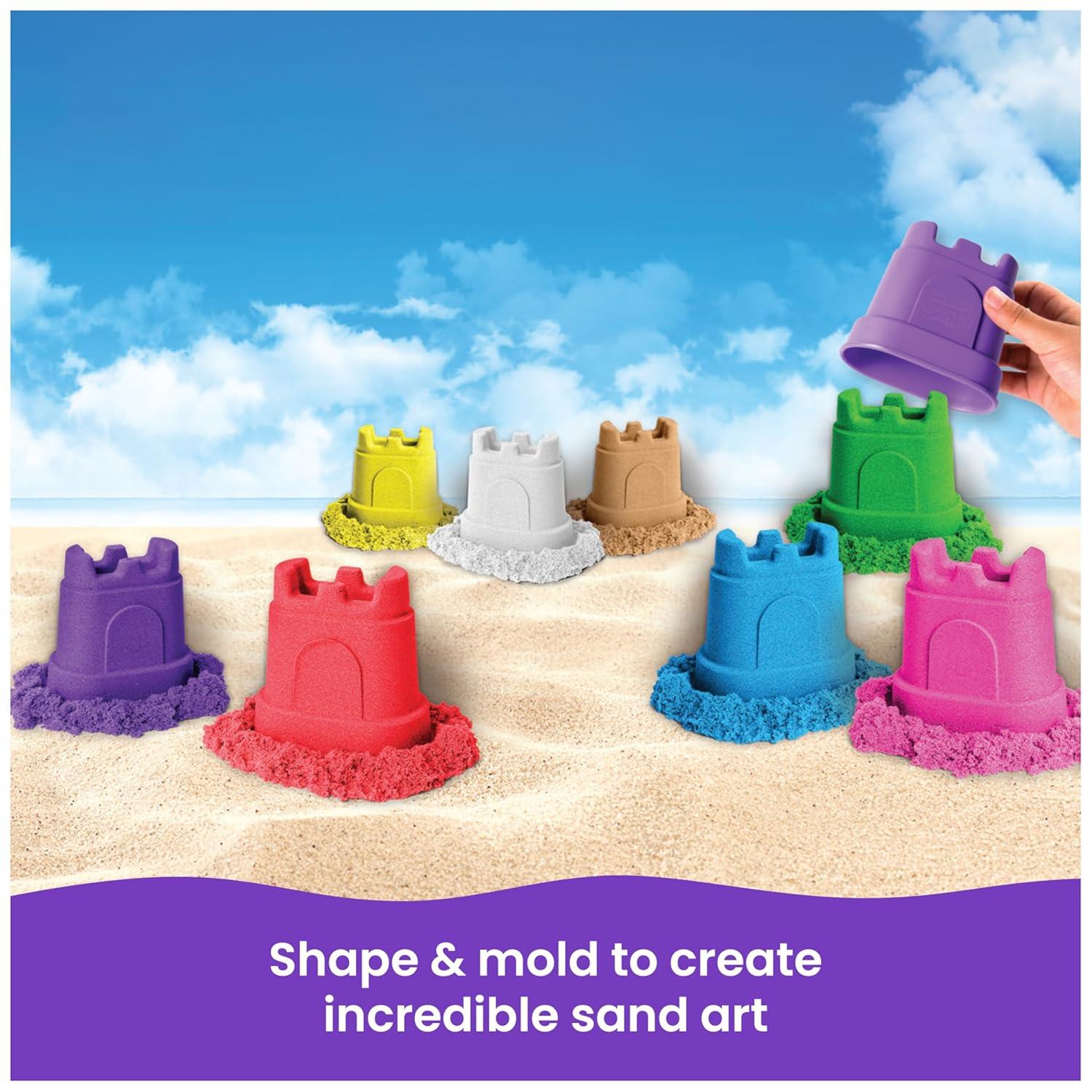 Kinetic Sand Castle Container Sand Art 10pk