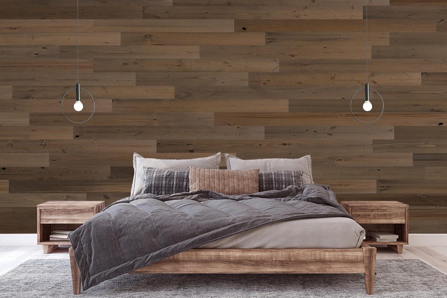 Freestone Reclaimed Wood Peel and Stick Wall Panels