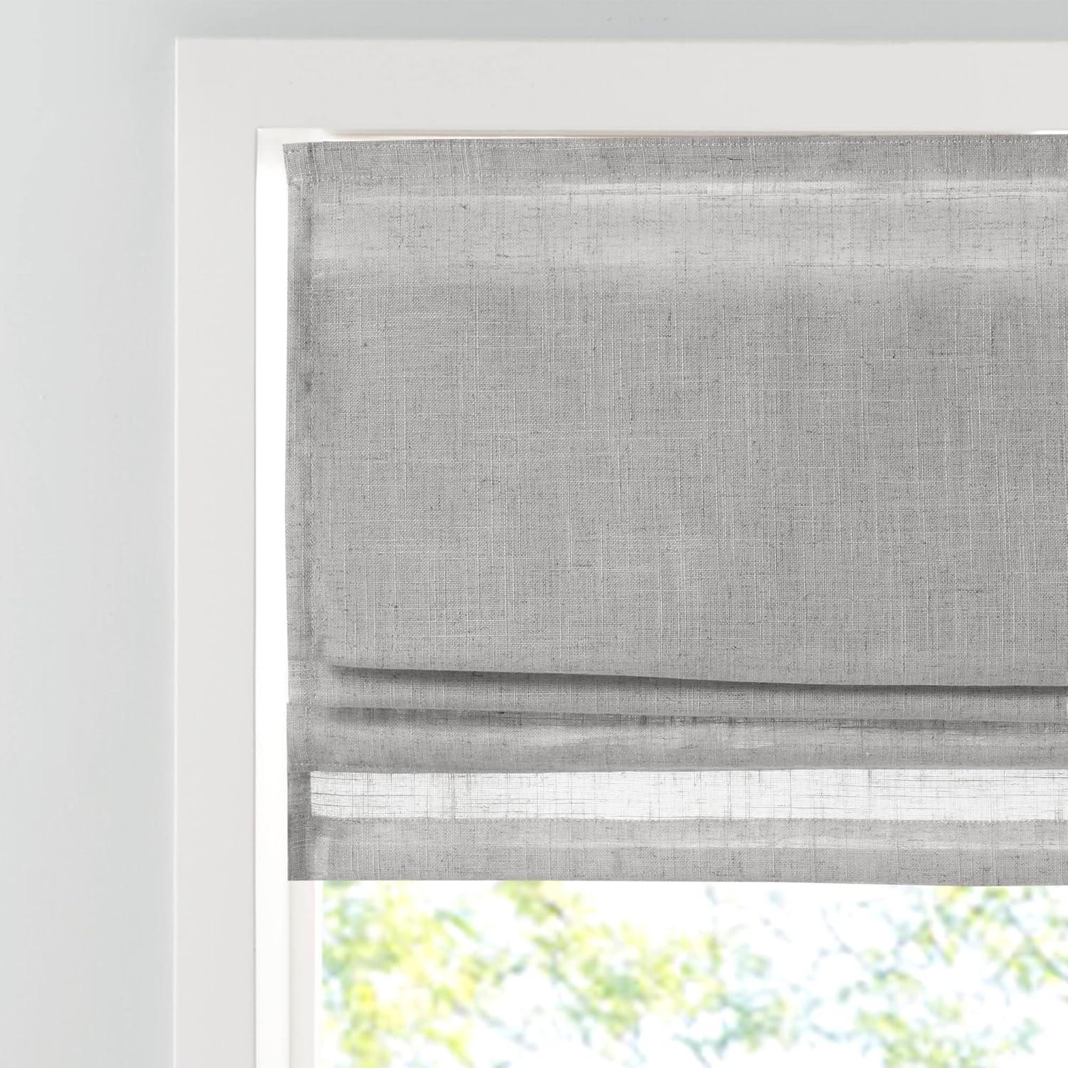 Kyler Linen Blend Light Filtering Roman Shade