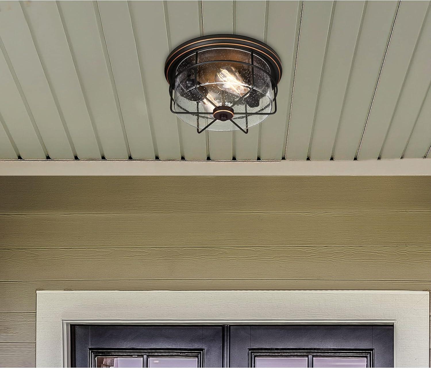 2 - Bulb Outdoor Flush Mount