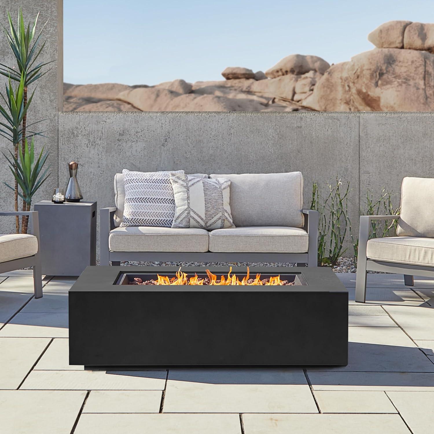 AEGEAN Propane / Natural Gas Outdoor Fire Pit Table