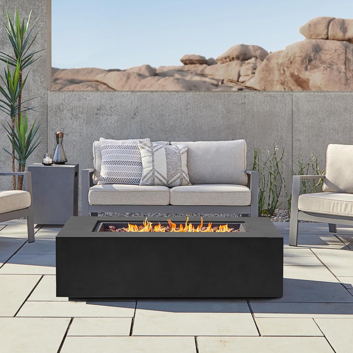 AEGEAN Propane / Natural Gas Outdoor Fire Pit Table