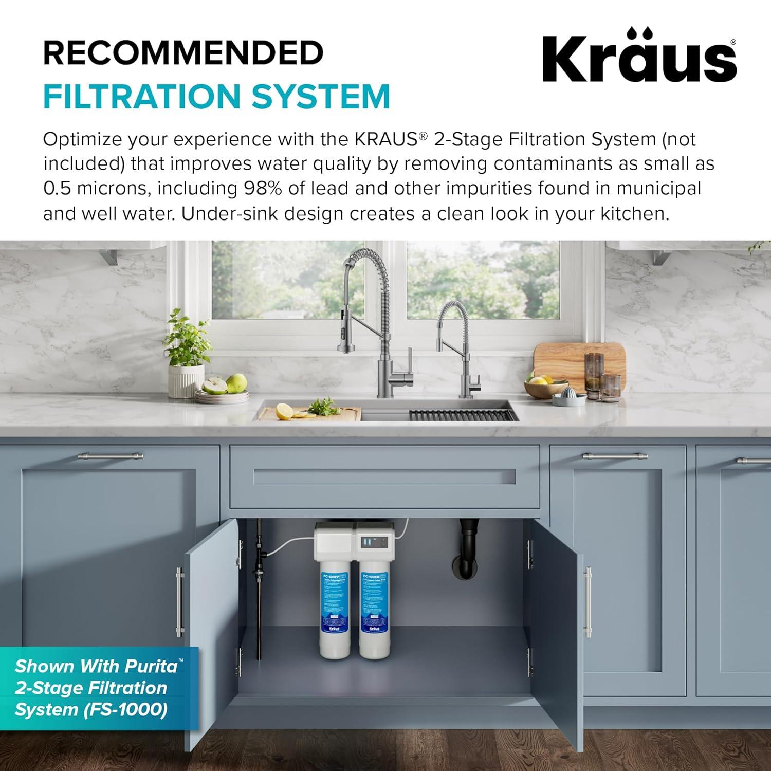 KRAUS Bolden Single Handle Drinking Water Filter Faucet for Reverse Osmosis or Water Filtration System