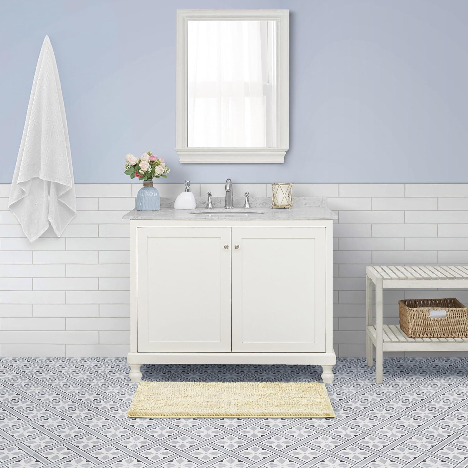 Laura Ashley Laura Ashley Butter Chenille Bath Rug