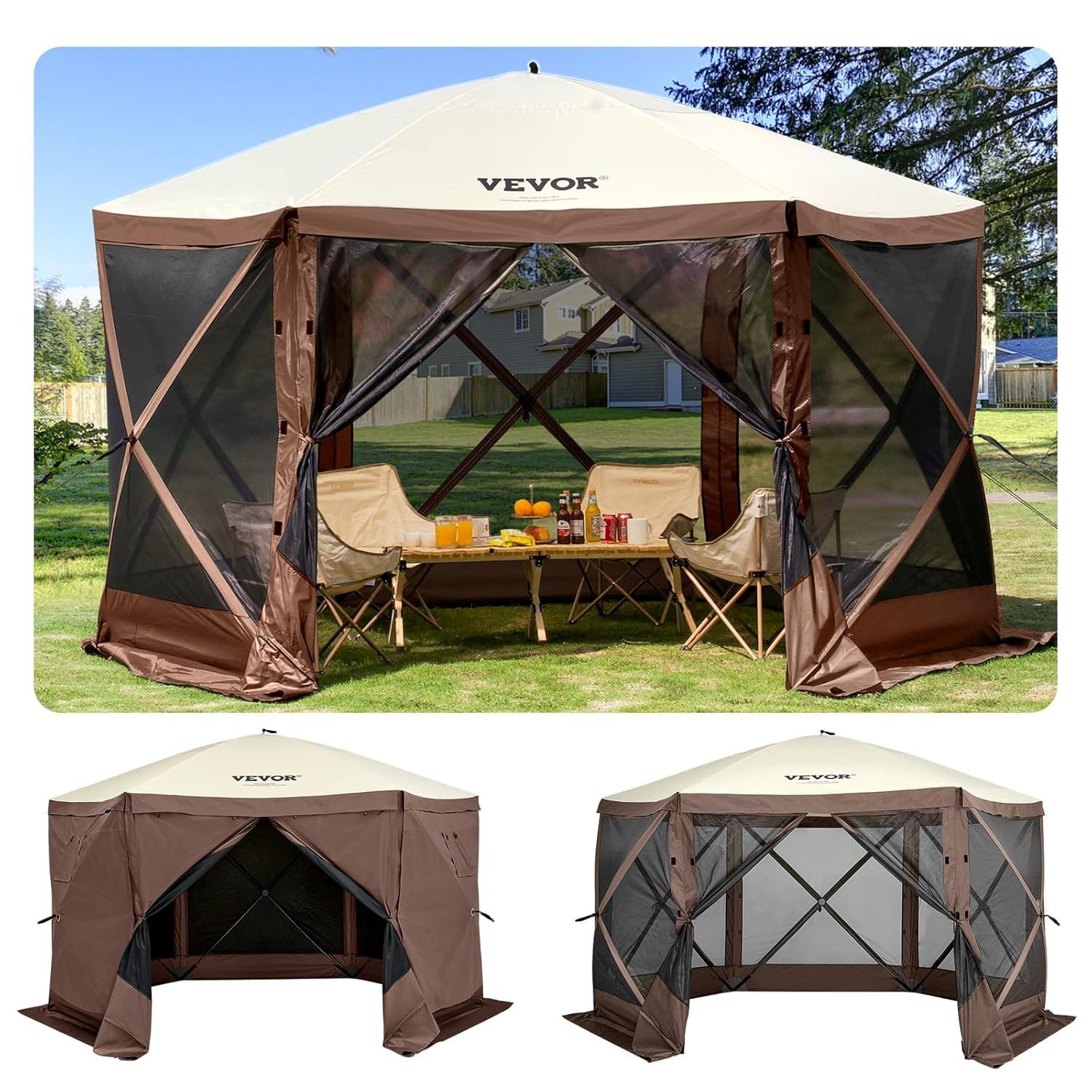 VEVOR Pop-up Camping Gazebo Screen Tent
