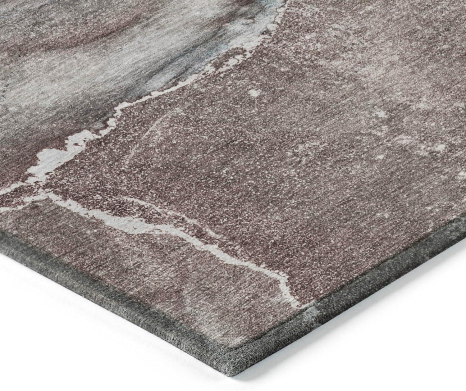 Taupe 10' x 14' Synthetic Flat Woven Area Rug