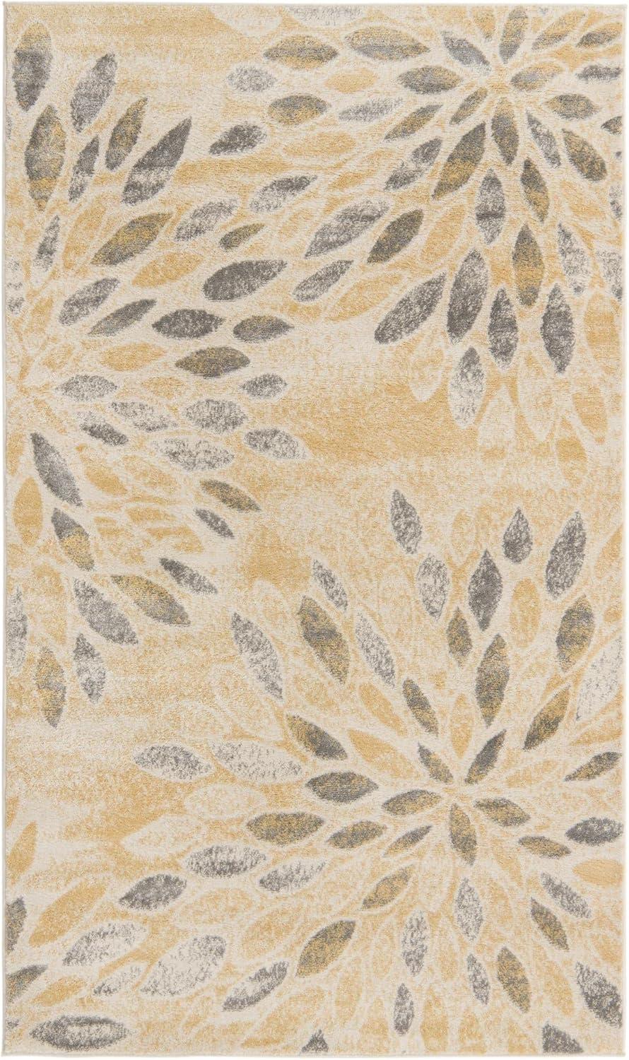 Unique Loom Sumter Collection Area Rug - Rhett (5' 1" x 8' Rectangle Yellow/Gray)