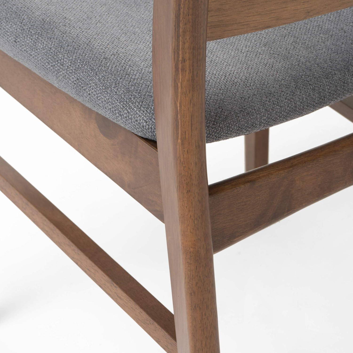 Christopher Knight Home Idalia Mid-century Modern Dining Chairs (Set of 4) by  Dark Gray + Natural Oak Oak Finish