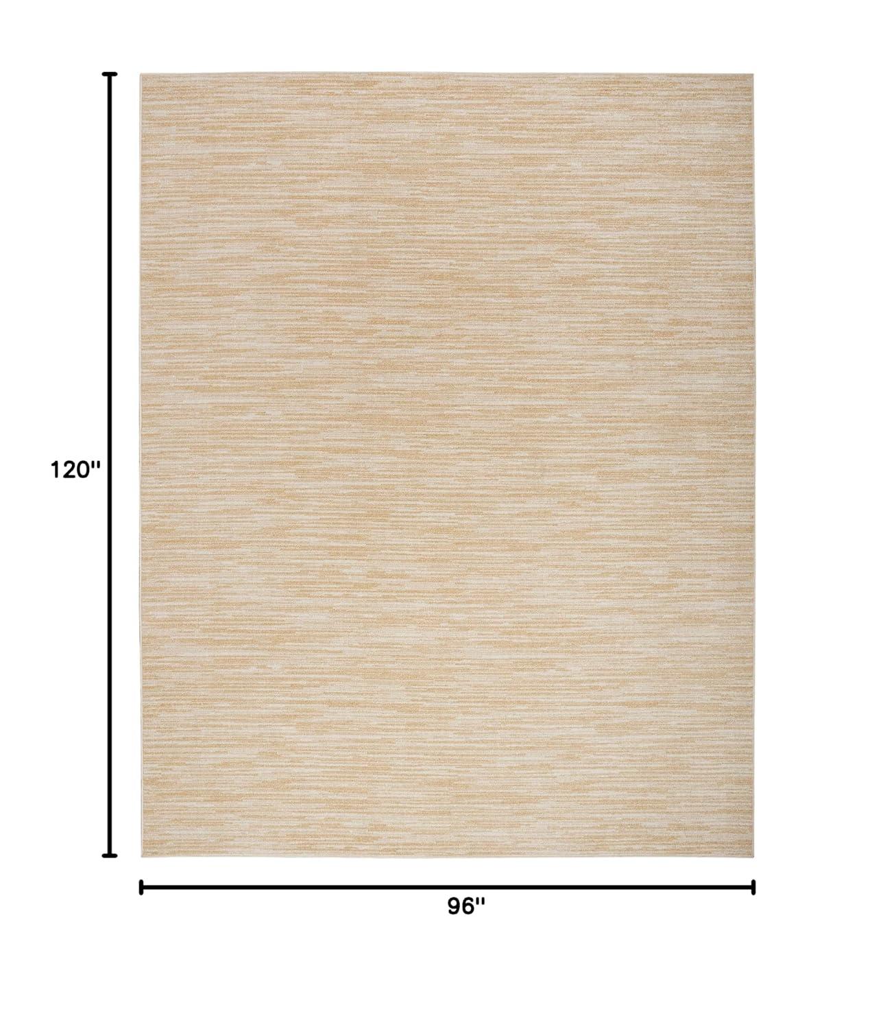 Nourison Essentials 8' x 10' Ivory Gold Indoor/Outdoor Rug