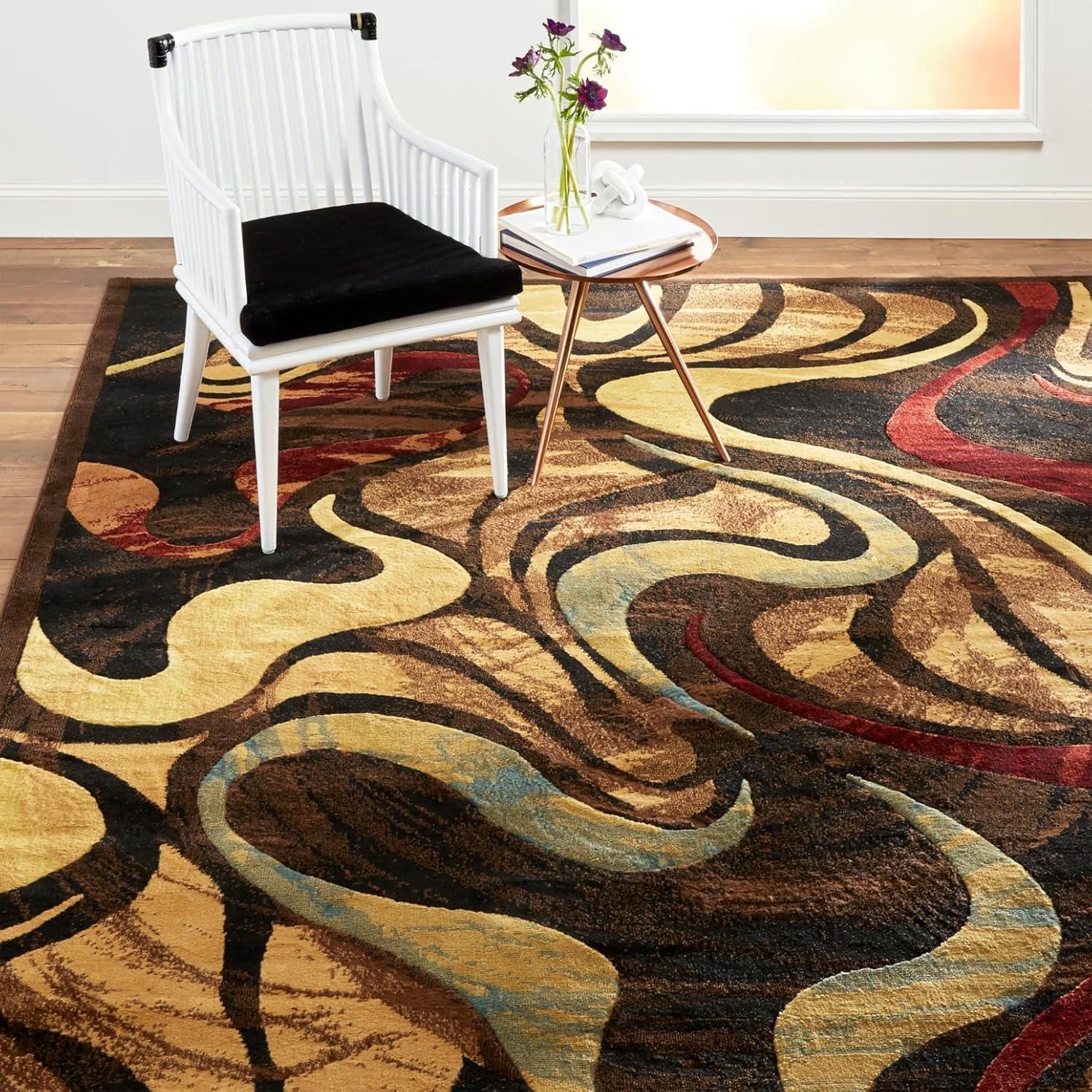 Home Dynamix Catalina Picasso Contemporary Artistic Swirl Area Rug