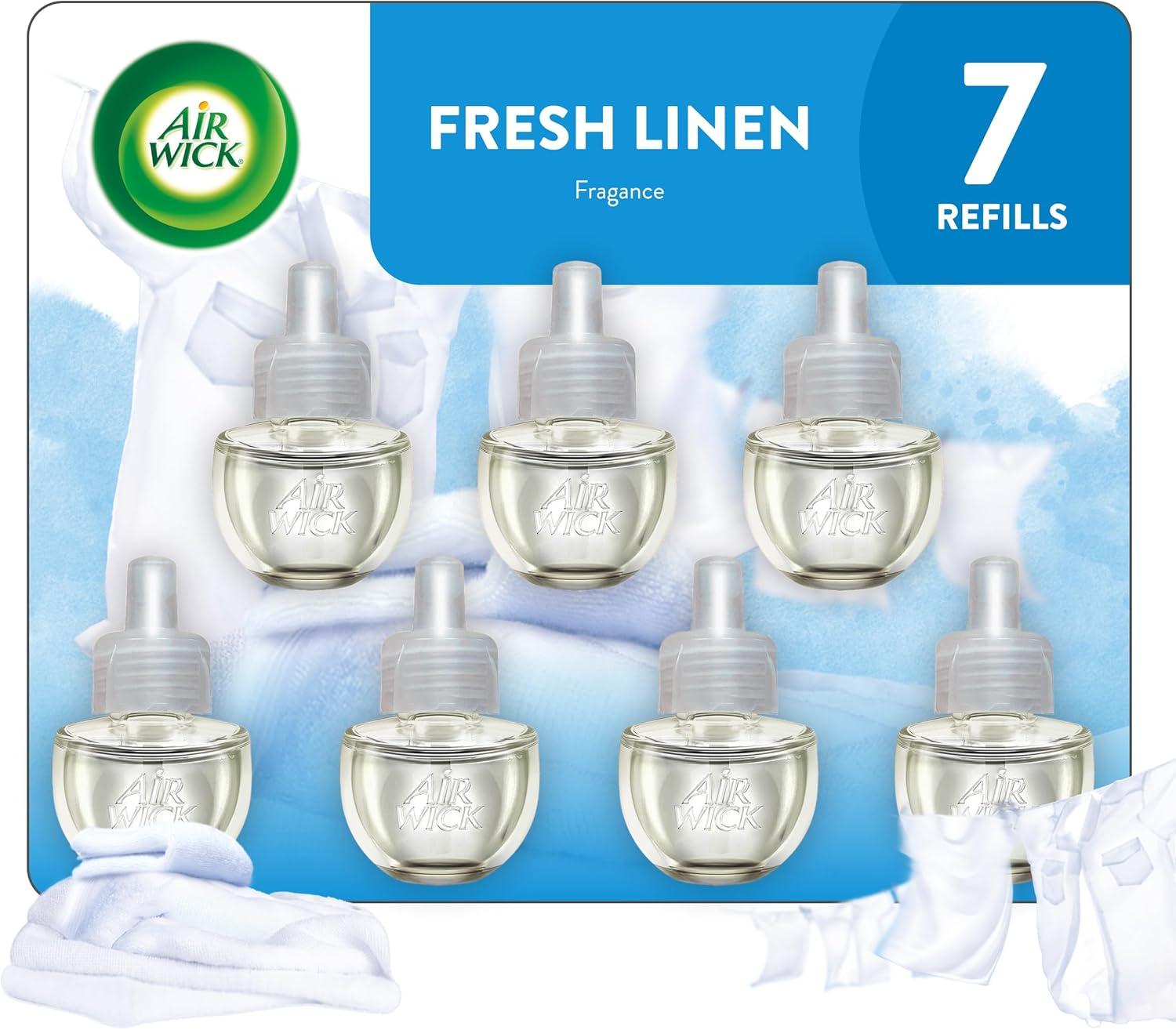 Air Wick Scented Oil Refill - Fresh Linen - 4.73 fl oz/7pk