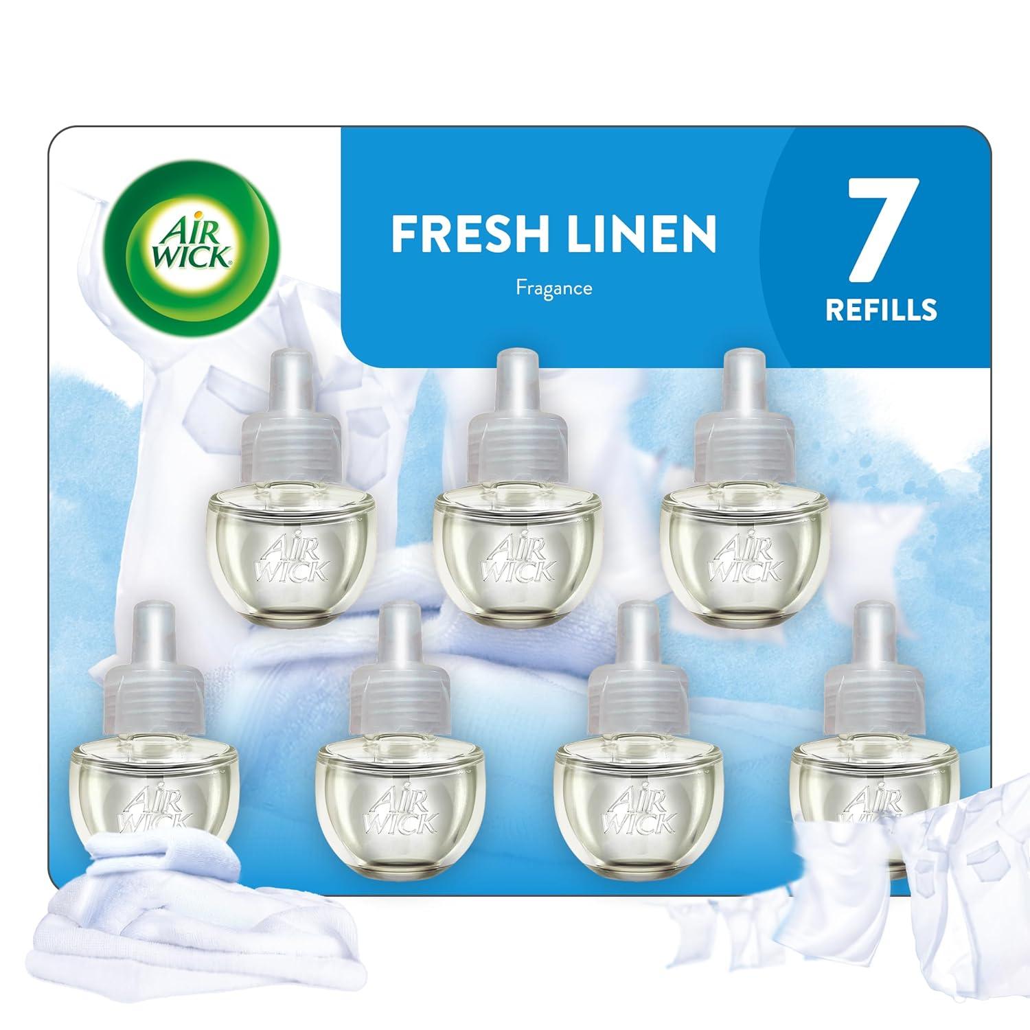 Air Wick Scented Oil Refill - Fresh Linen - 4.73 fl oz/7pk