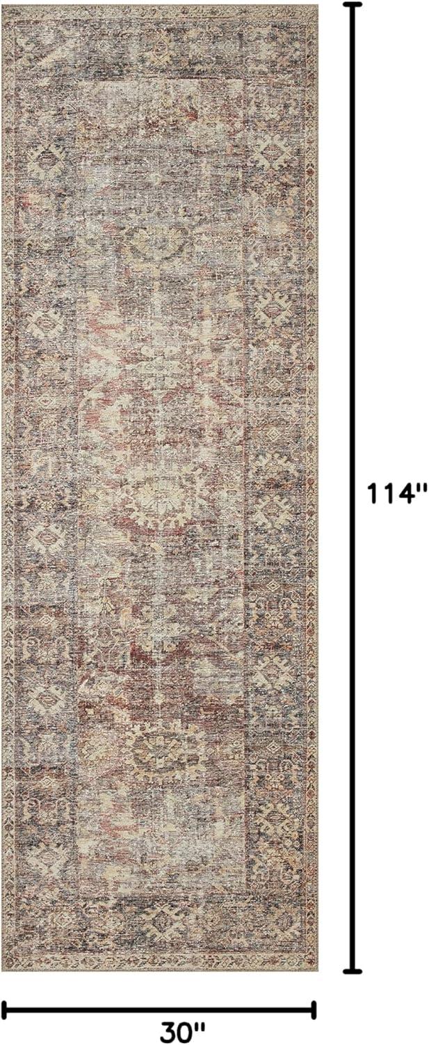 Georgie Oriental Bordeaux/Antique Area Rug