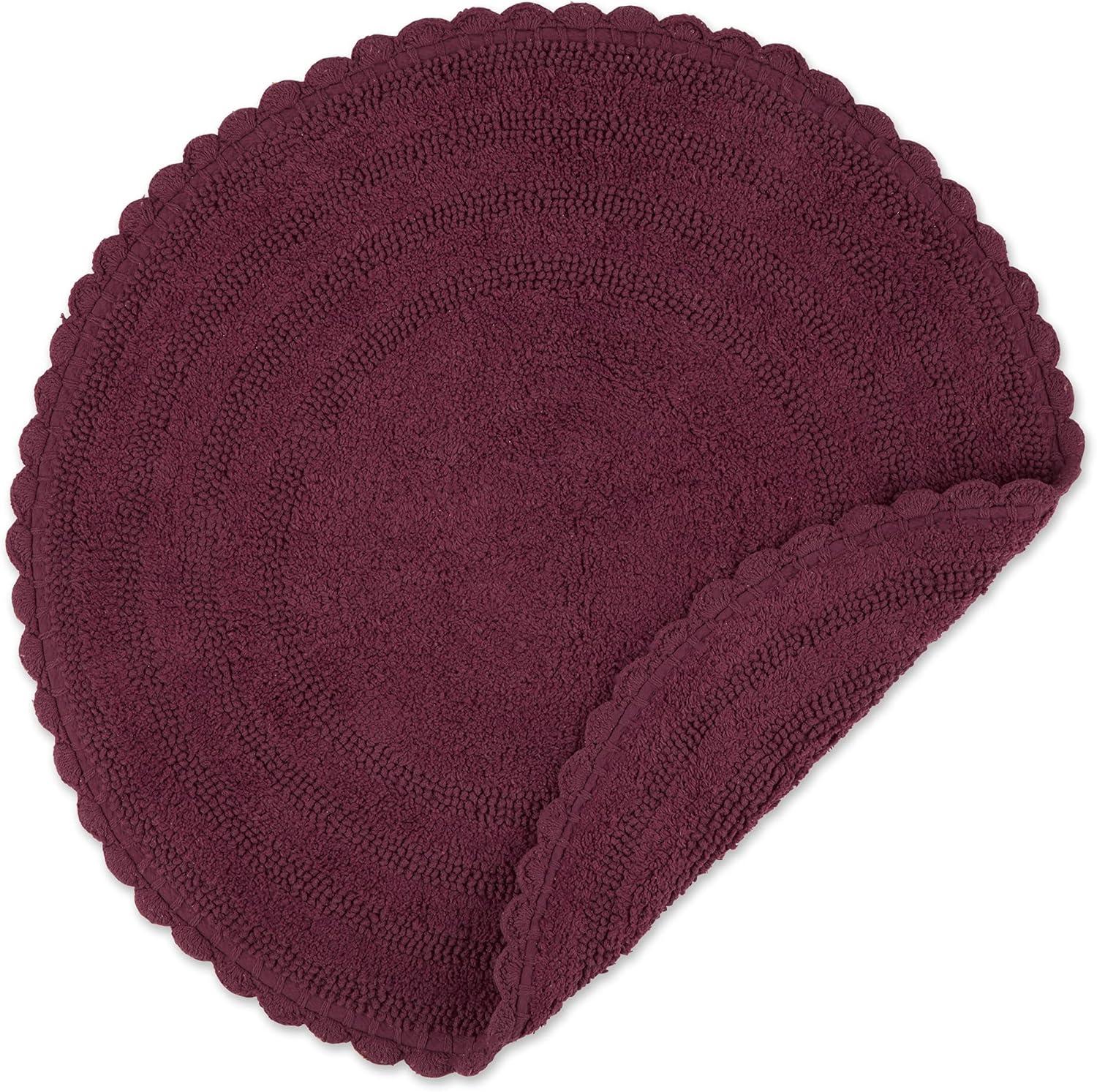 Wine Round Crochet Bath Mat