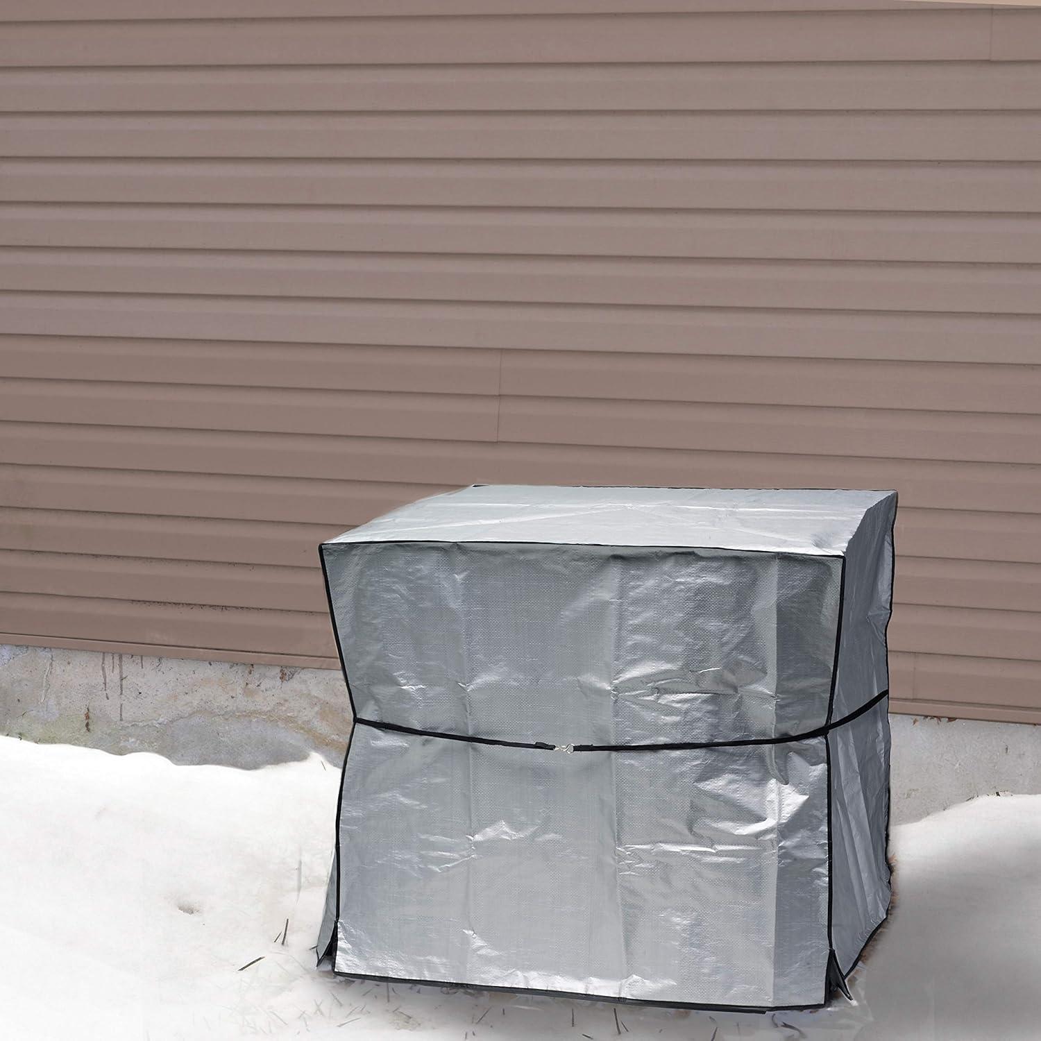 Frost King CC32XH 34x34x30 Square Central Air Conditioner Cover (Heavy Duty Reinforced Polyethylene)