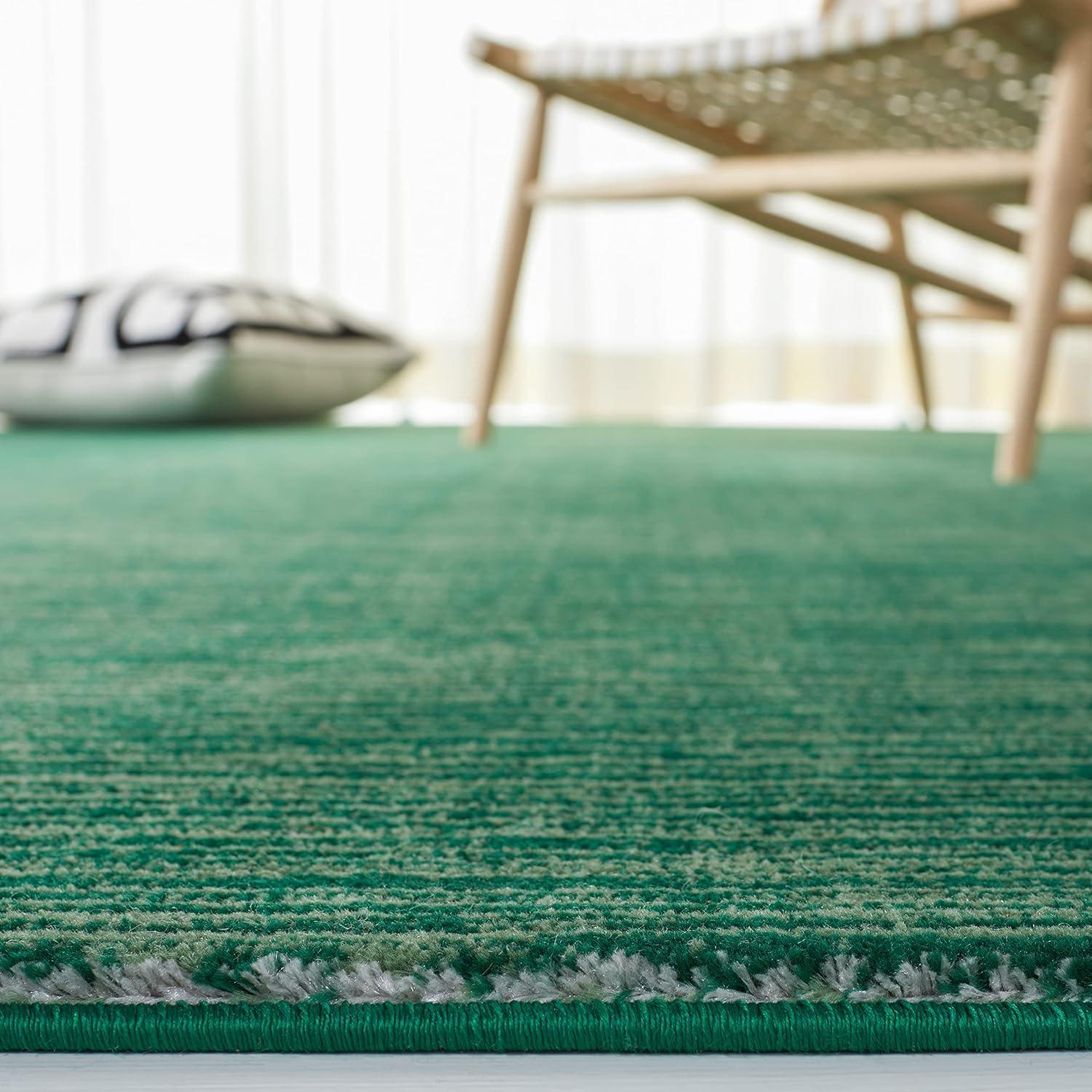 Vision VSN606 Power Loomed Area Rug - Dark Green - 6'x9' - Safavieh.