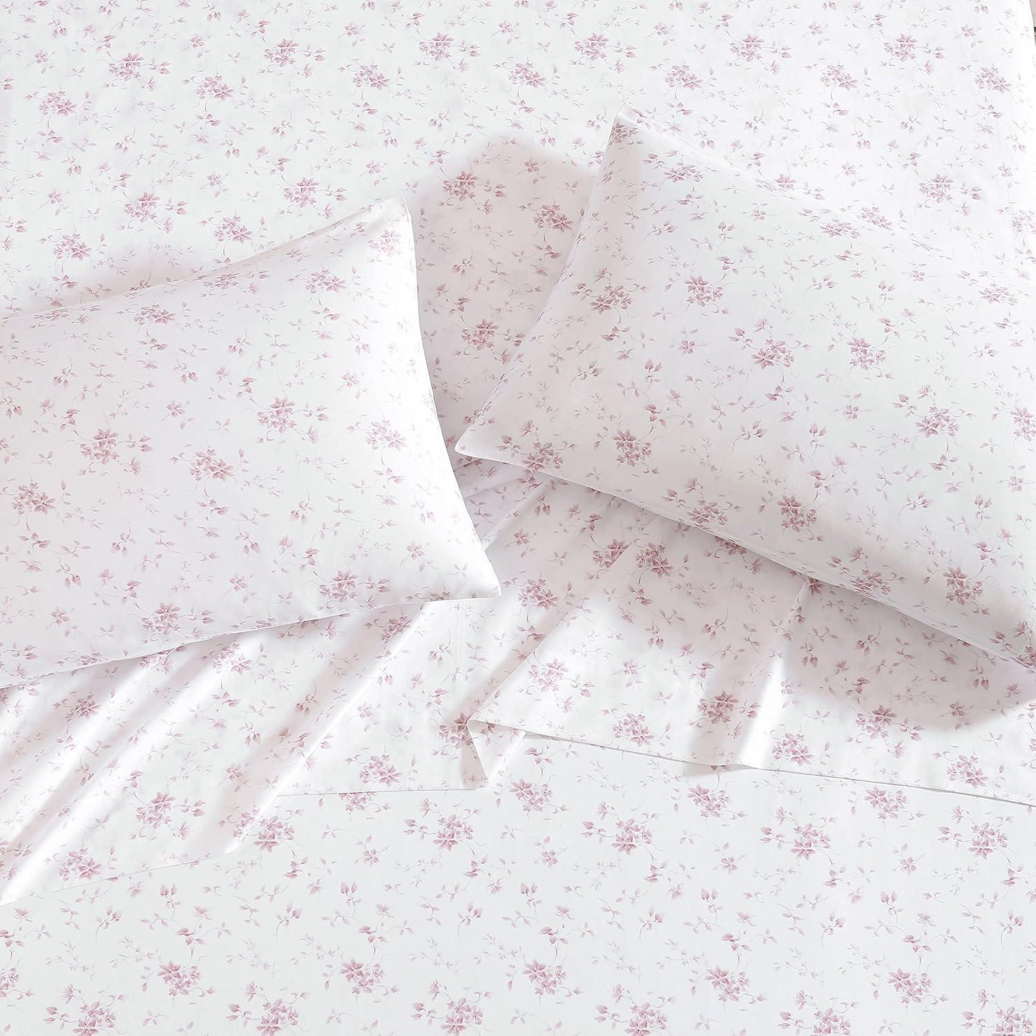 Laura Ashley Printed Cotton Sateen Pillowcase Set (Set of 2)