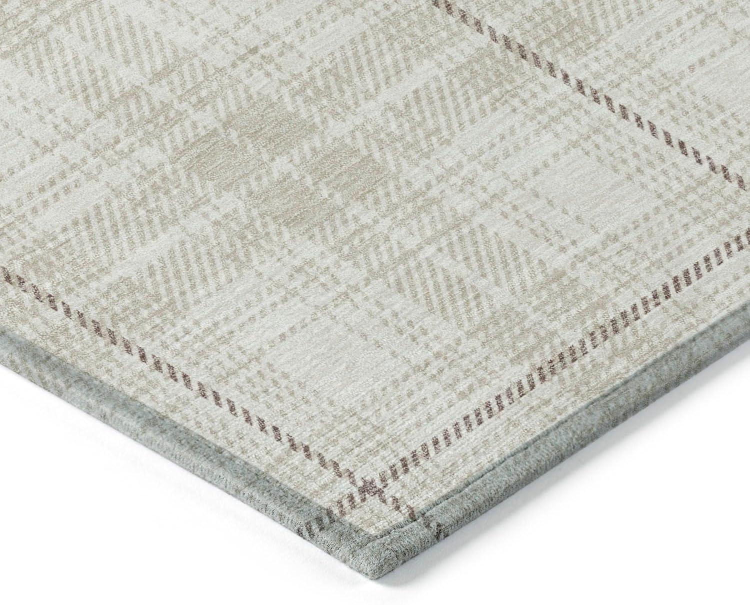 Machine Washable Indoor/Outdoor Chayden ACN993 Ivory 5' x 7'6" Rug