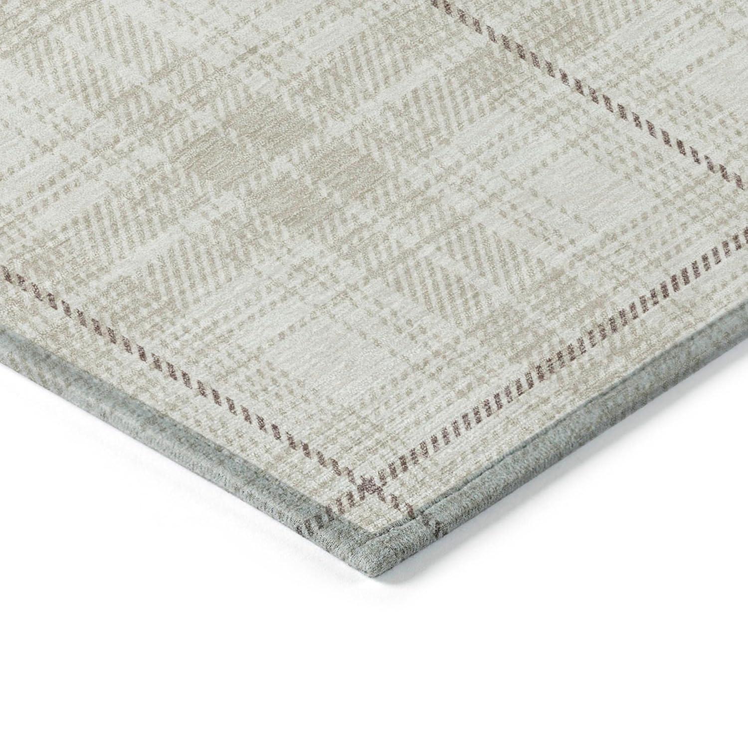 Machine Washable Indoor/Outdoor Chayden ACN993 Ivory 5' x 7'6" Rug