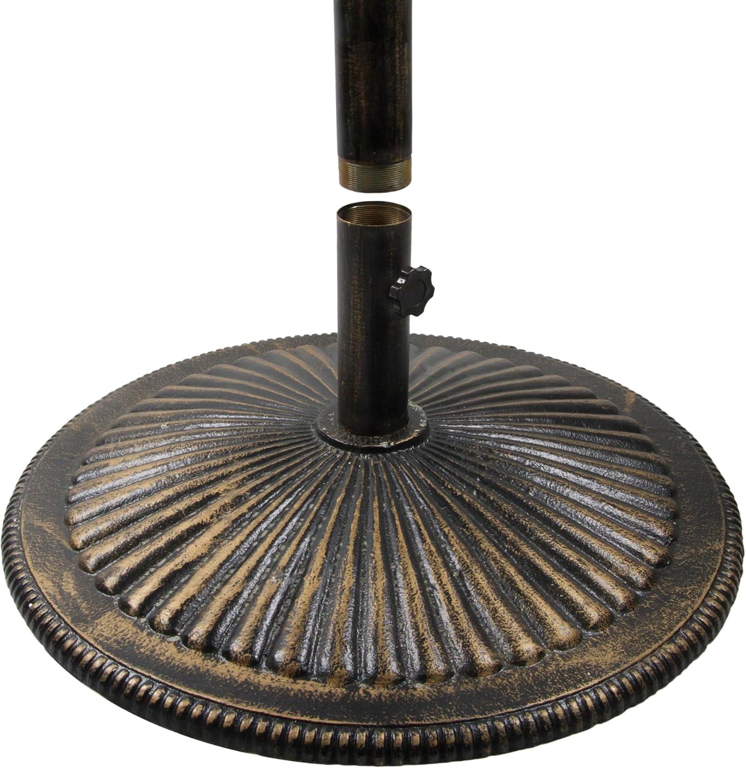 Island Umbrella 50-lb Classic Cast Iron Umbrella Base in Bronze