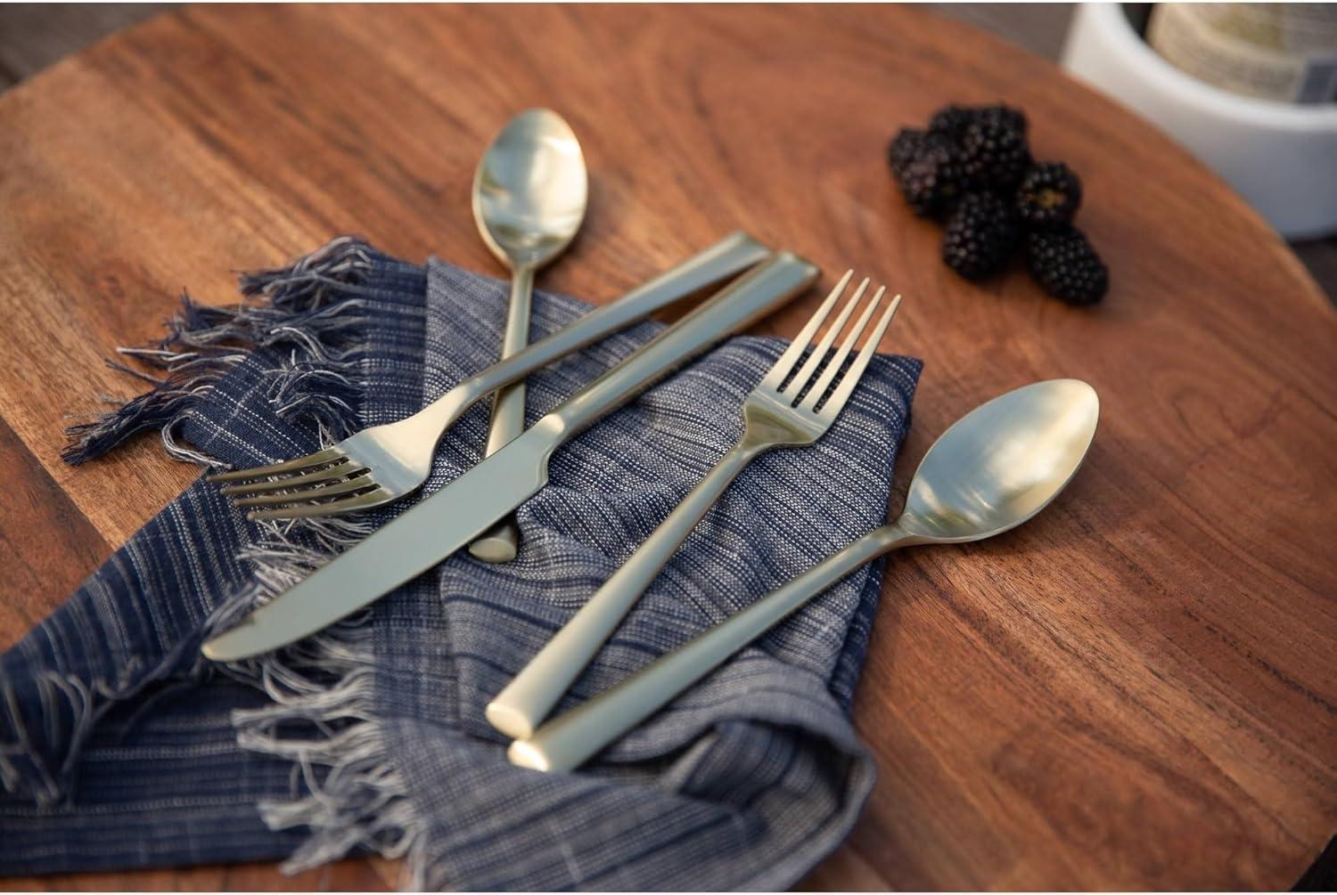 20pc Gilda Champagne Satin Flatware Set - Cambridge Silversmiths