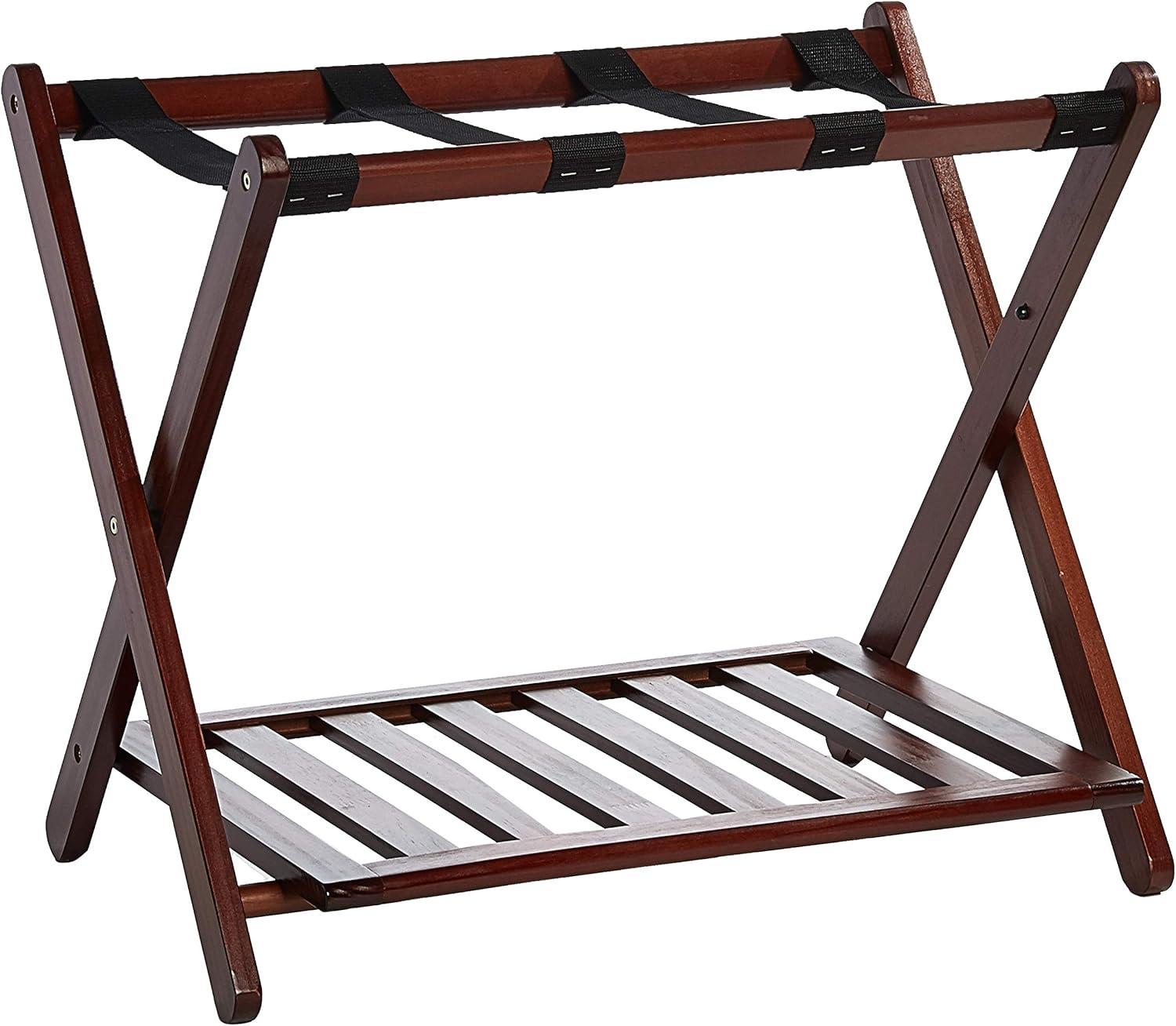 WRIWON Luggage Rack, 26.75" Wide with Shelf