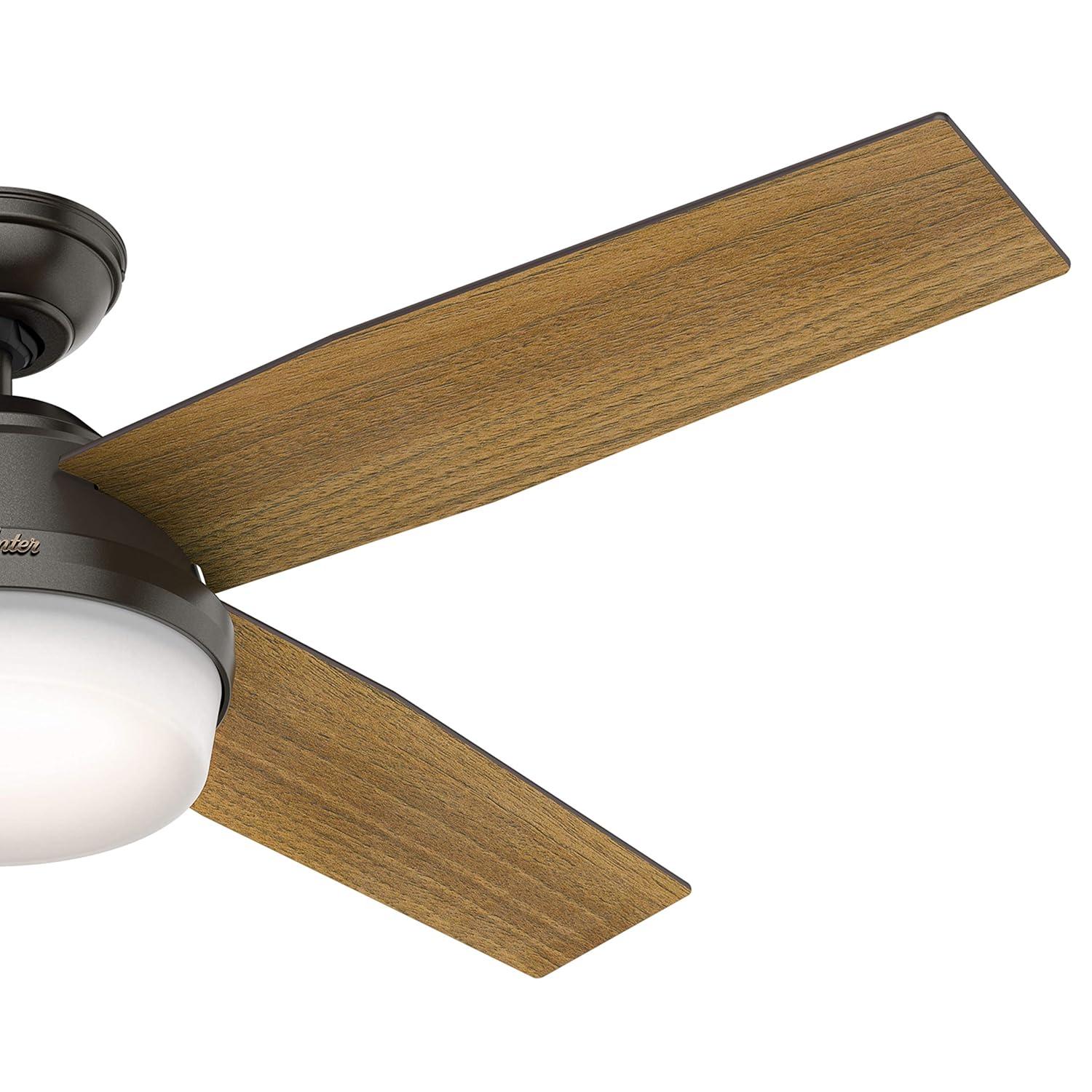 Dempsey 52" 4 - Blade Contemporary Indoor Ceiling Fan with Lights and Remote