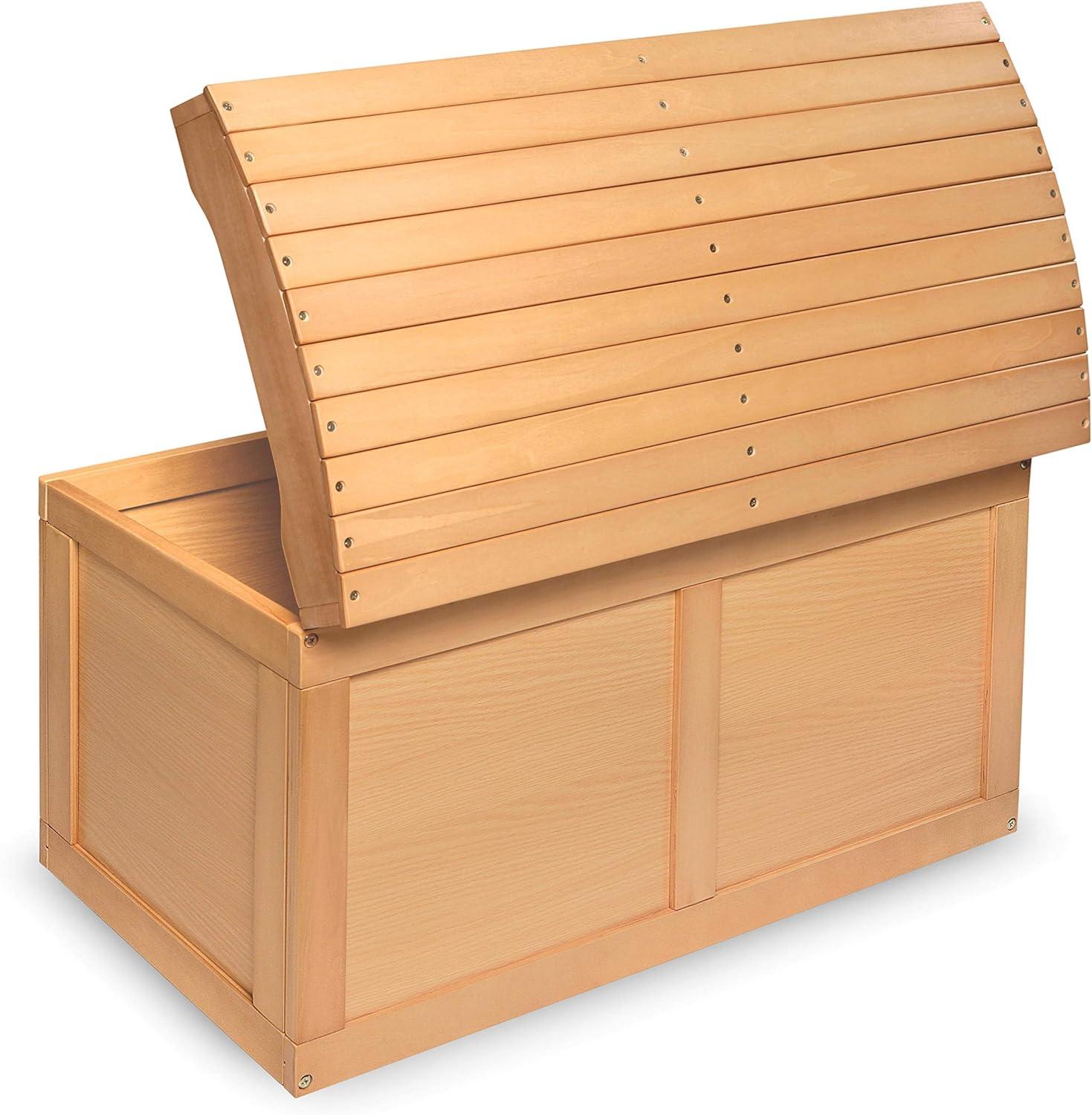 Badger Basket Hardwood Barrel Top Toy Chest