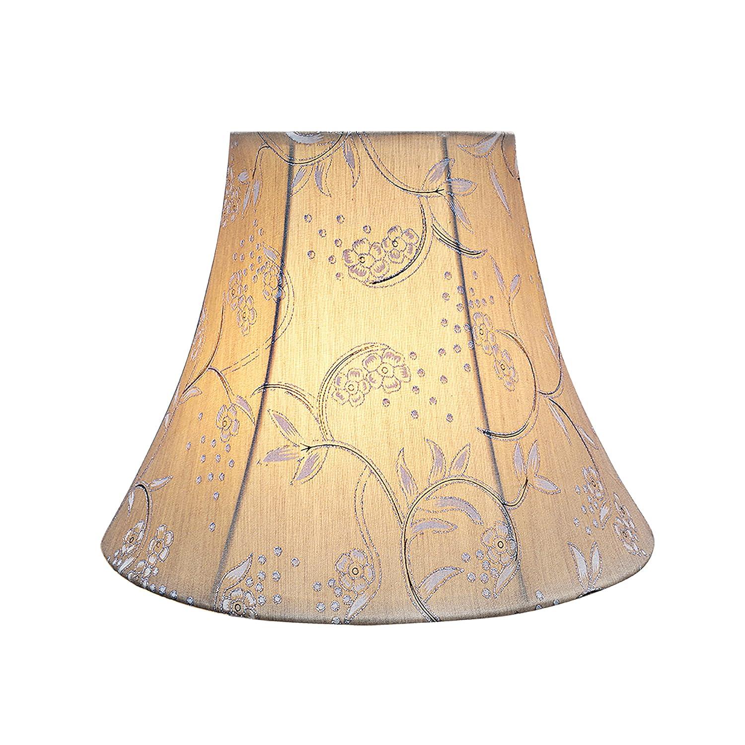 Aspen Creative 30163 Pantalla de Lámpara de Construcción de Araña con Forma de Campana Transicional en Oro Claro, 12" de Ancho (6" x 12" x 9-1/2")