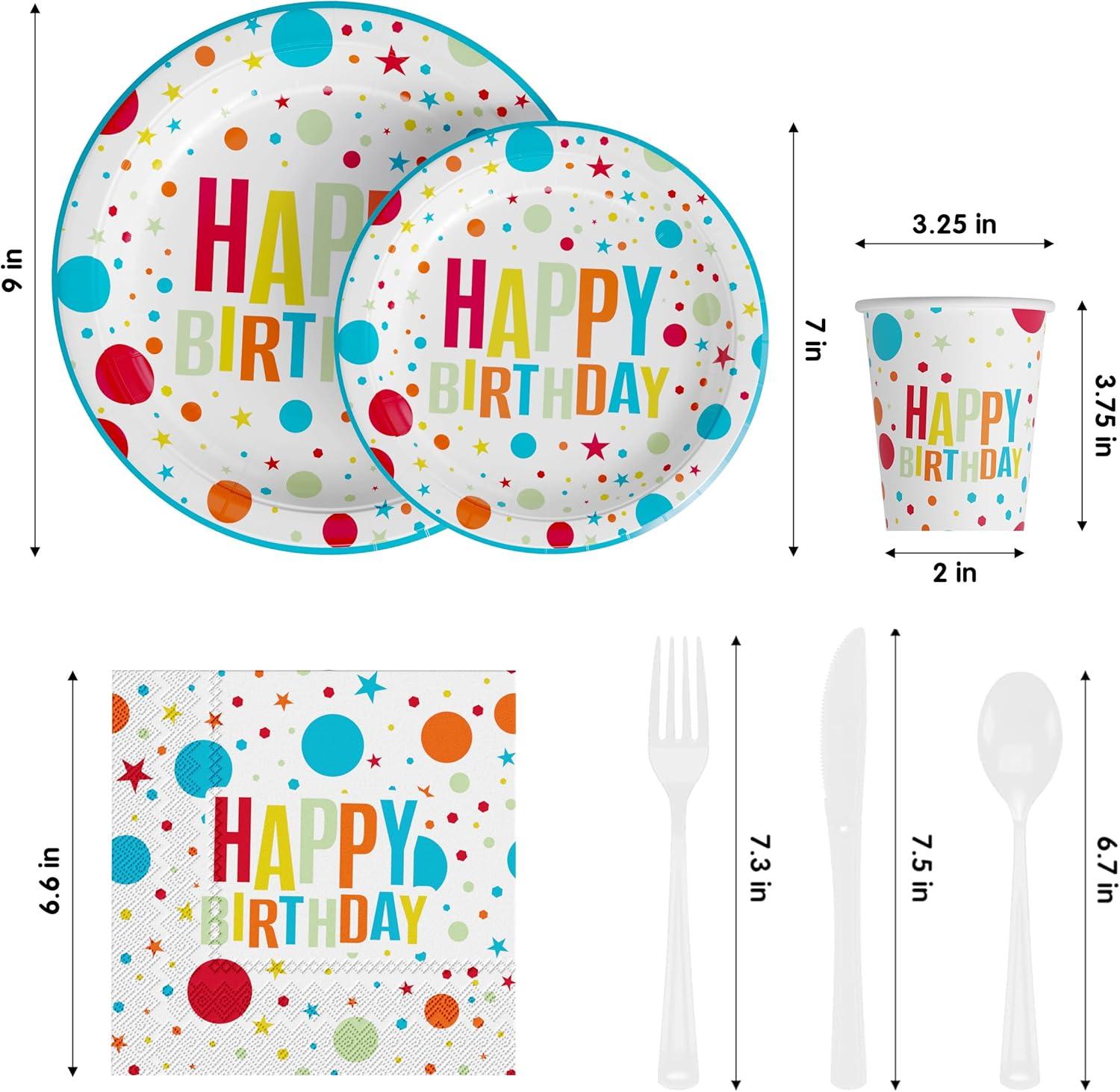 Crown Display 350 Piece Black and Orange Halloween Disposable Plastic Dinnerware party set- Serves 50