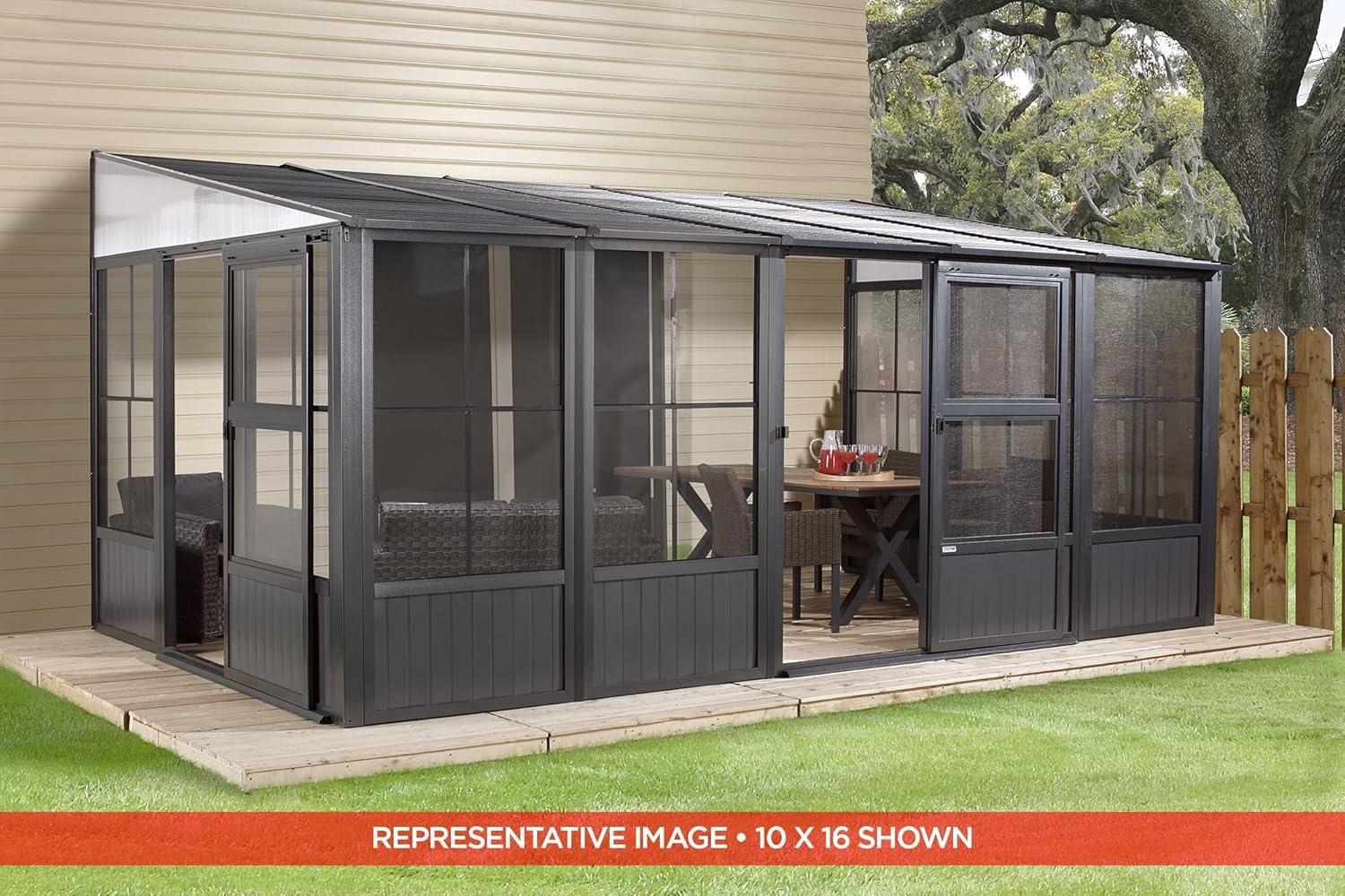 Sojag Charleston 16 Ft. W x 10 Ft. D Aluminum Patio Gazebo