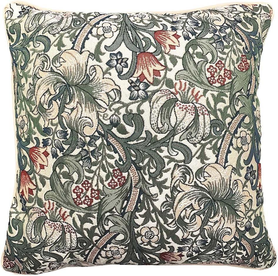 William Morris Golden Lily Pillowcase/Cushion Cover Decorative Design Fashion Home Pillow 18X18Inch