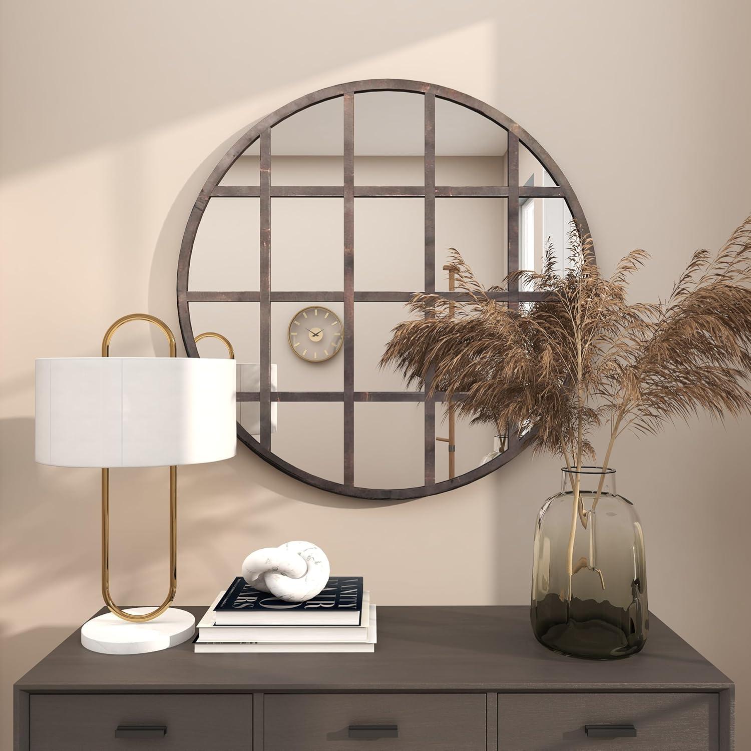 Paneled Modern & Contemporary Accent Mirror