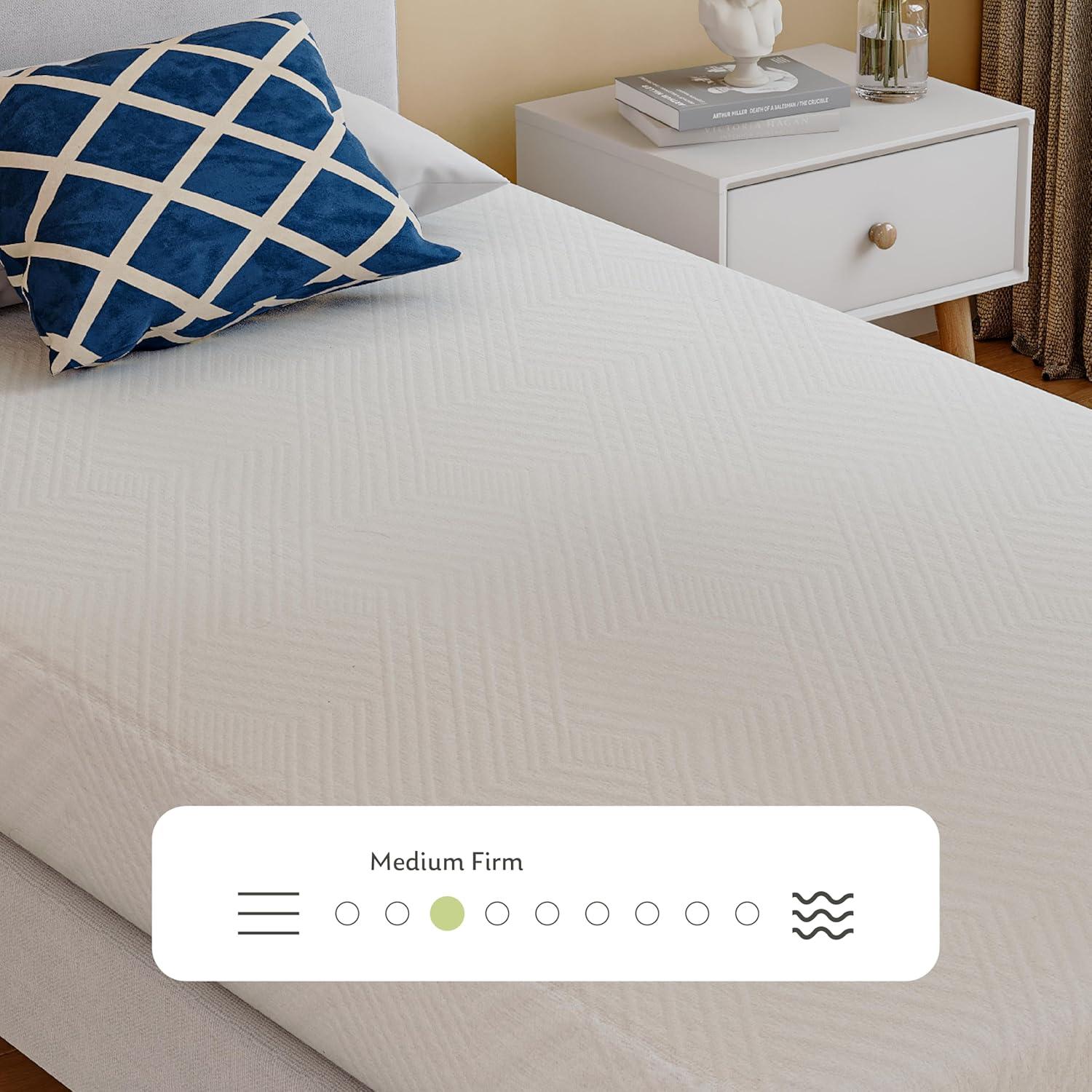 MLILY Twin Mattress in a Box, 6 inch Mattresses for Kids Bed Single Size Daybed Individual Bunk, Memory Foam Medium Firm