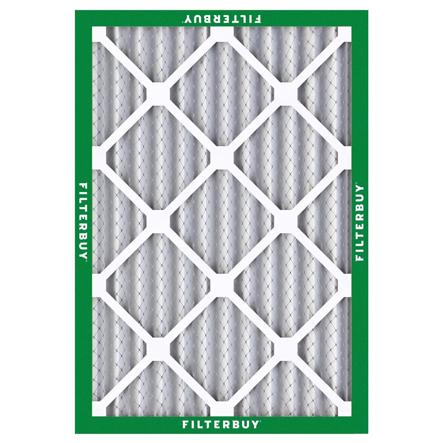 Filterbuy Filterbuy 16x20x2 Air Filter MERV 8, Pleated HVAC AC Furnace Filters Replacement (Set of 4)