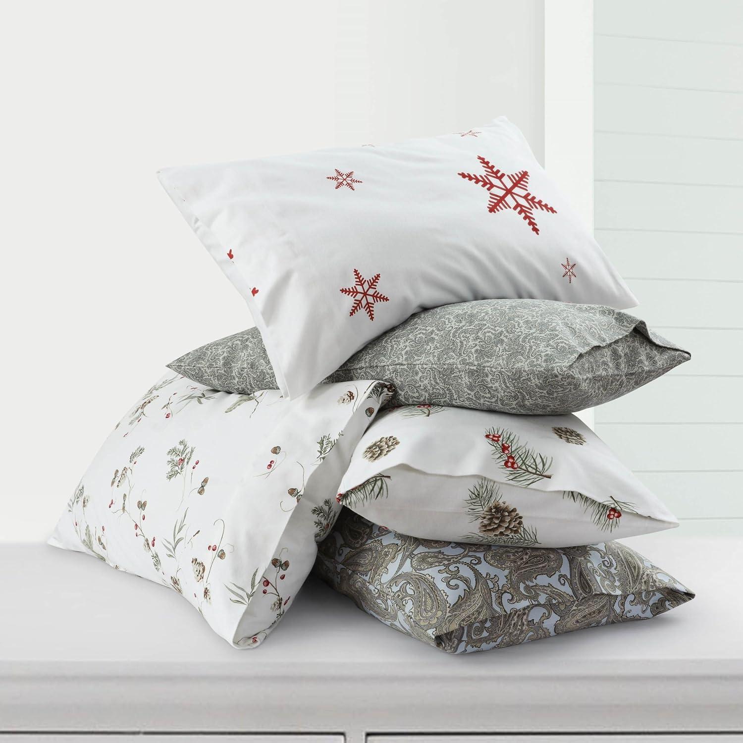 Tribeca Living Flannel Paisley - Set of 2