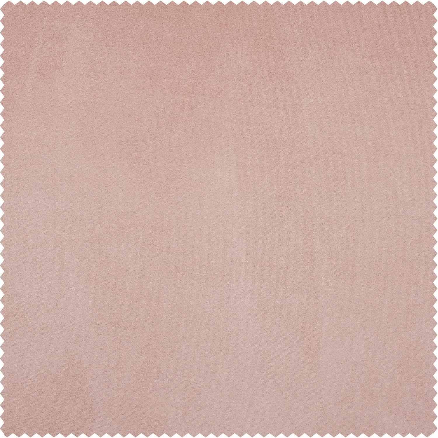 Apricot Blossom Velvet Blackout Curtain Panel, 50" x 108"