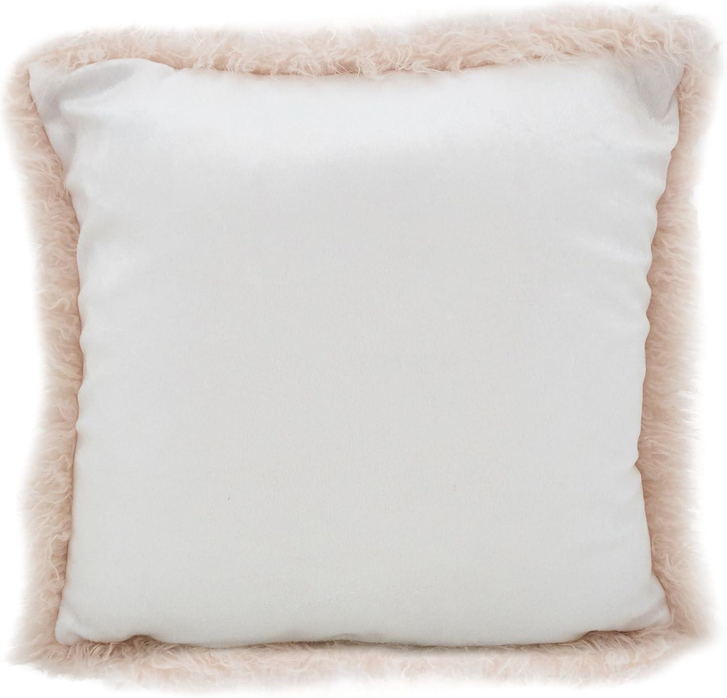 Saro Lifestyle Mongolian Faux Fur Throw Pillow