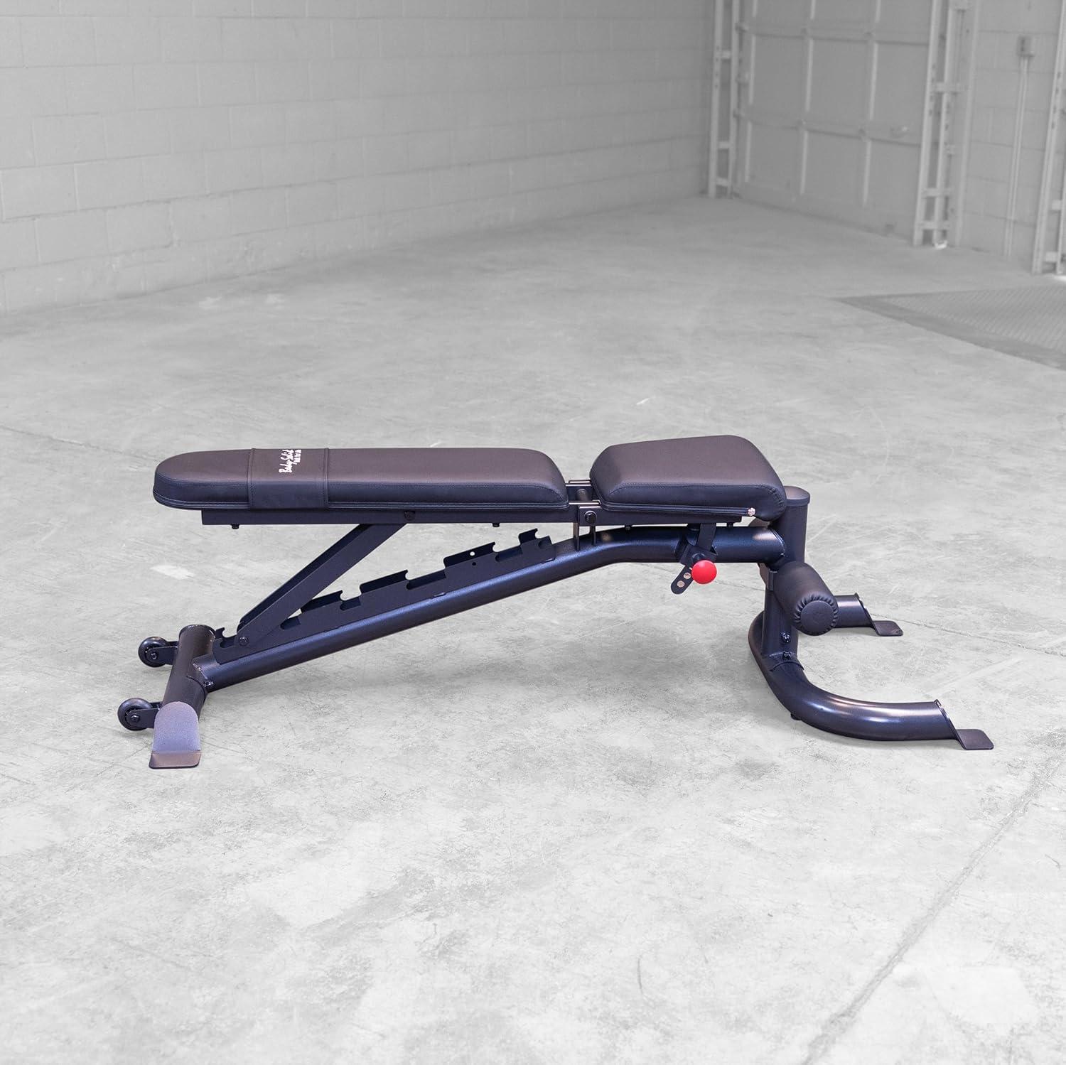 Body Solid GFID100B Heavy Duty Adjustable Bench - BLACK