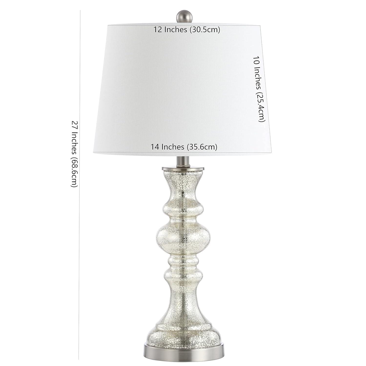 Jaiden Table Lamp - Silver/Ivory - Safavieh.