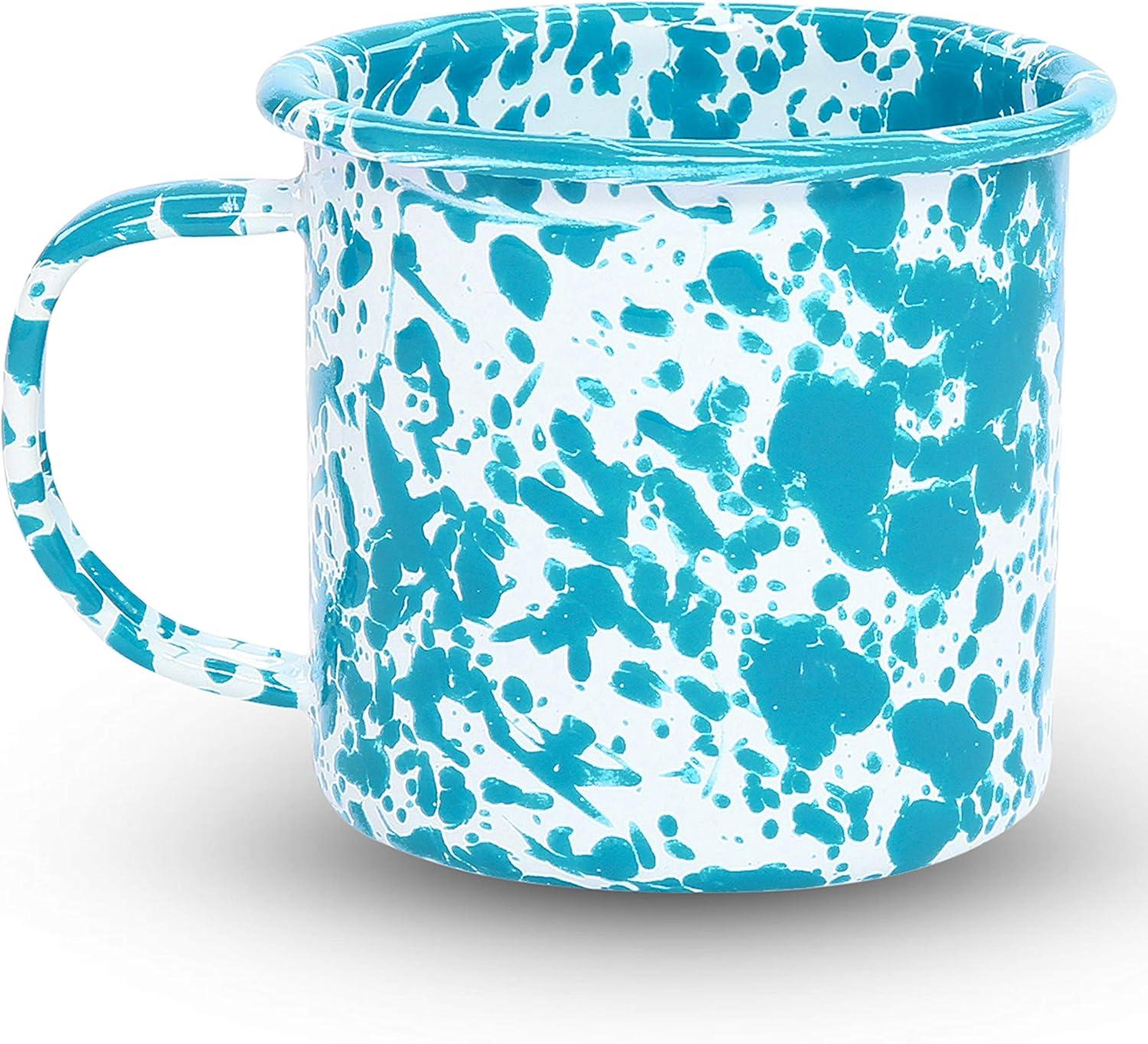Turquoise and White Porcelain Outdoor Dinnerware Set for 4