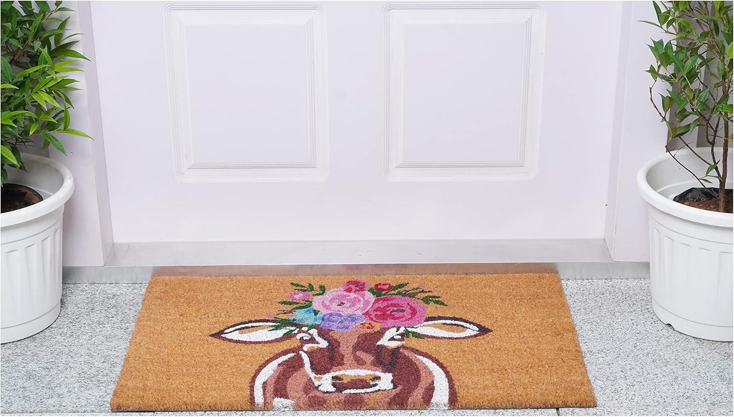 Calloway Mills Floral Non-Slip Indoor Outdoor Door Mat & Reviews | Birch Lane