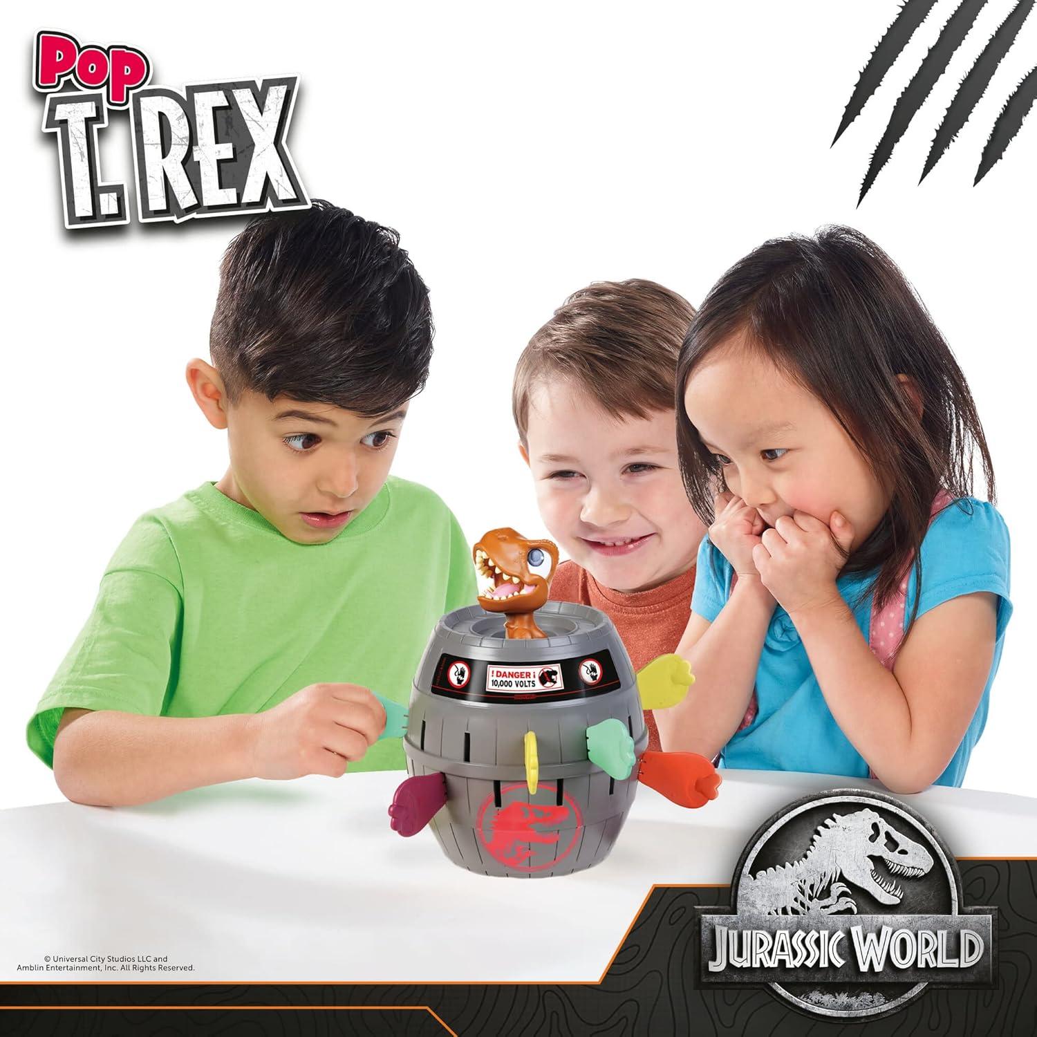 Jurassic World Pop Up T-Rex, Dinosaur Game for Kids, Family Game