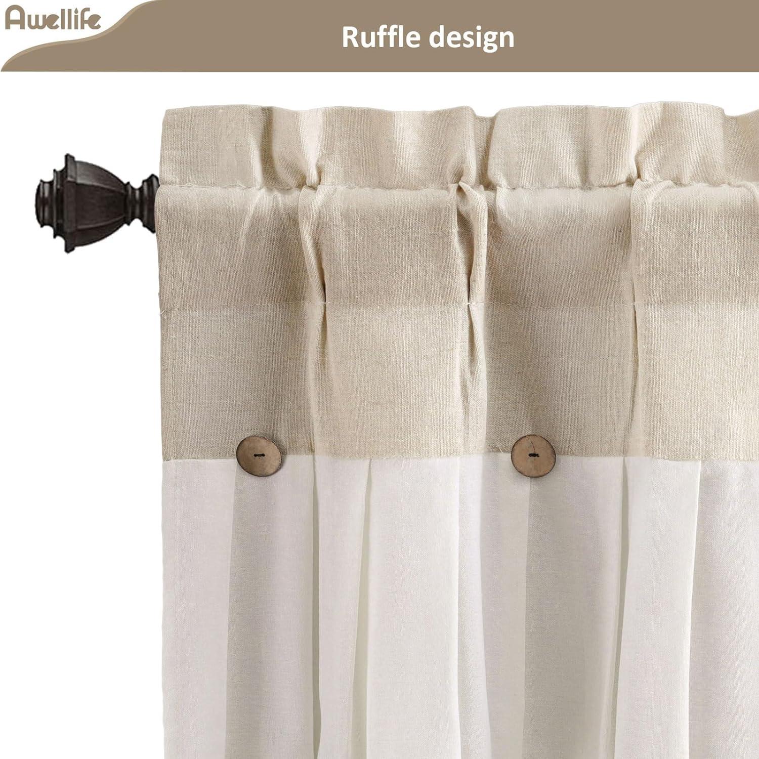 OTOTWER Patchwork 52'' W Window Valance