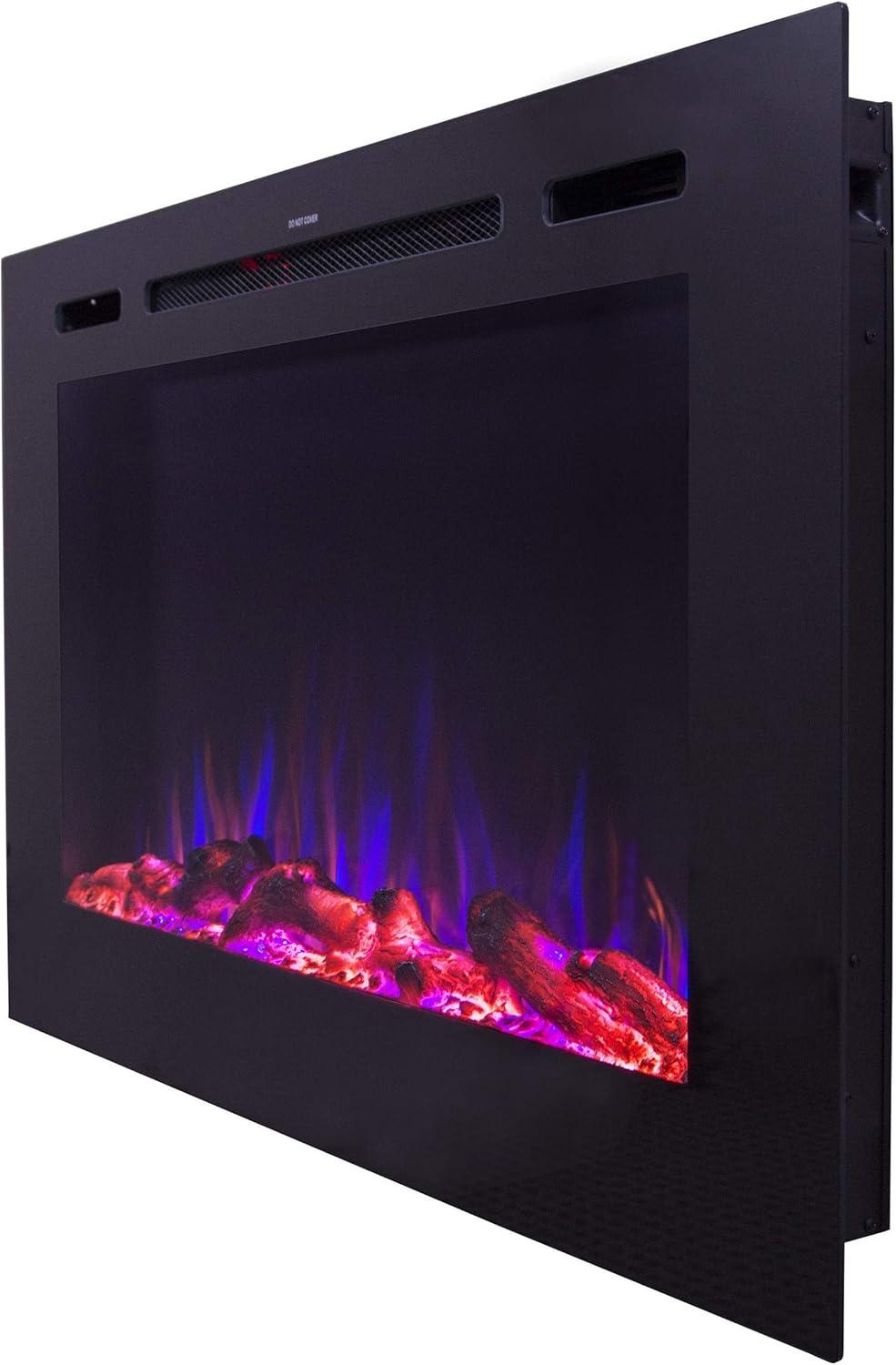 Forte Recessed or Wall Mounted Electric Fireplace