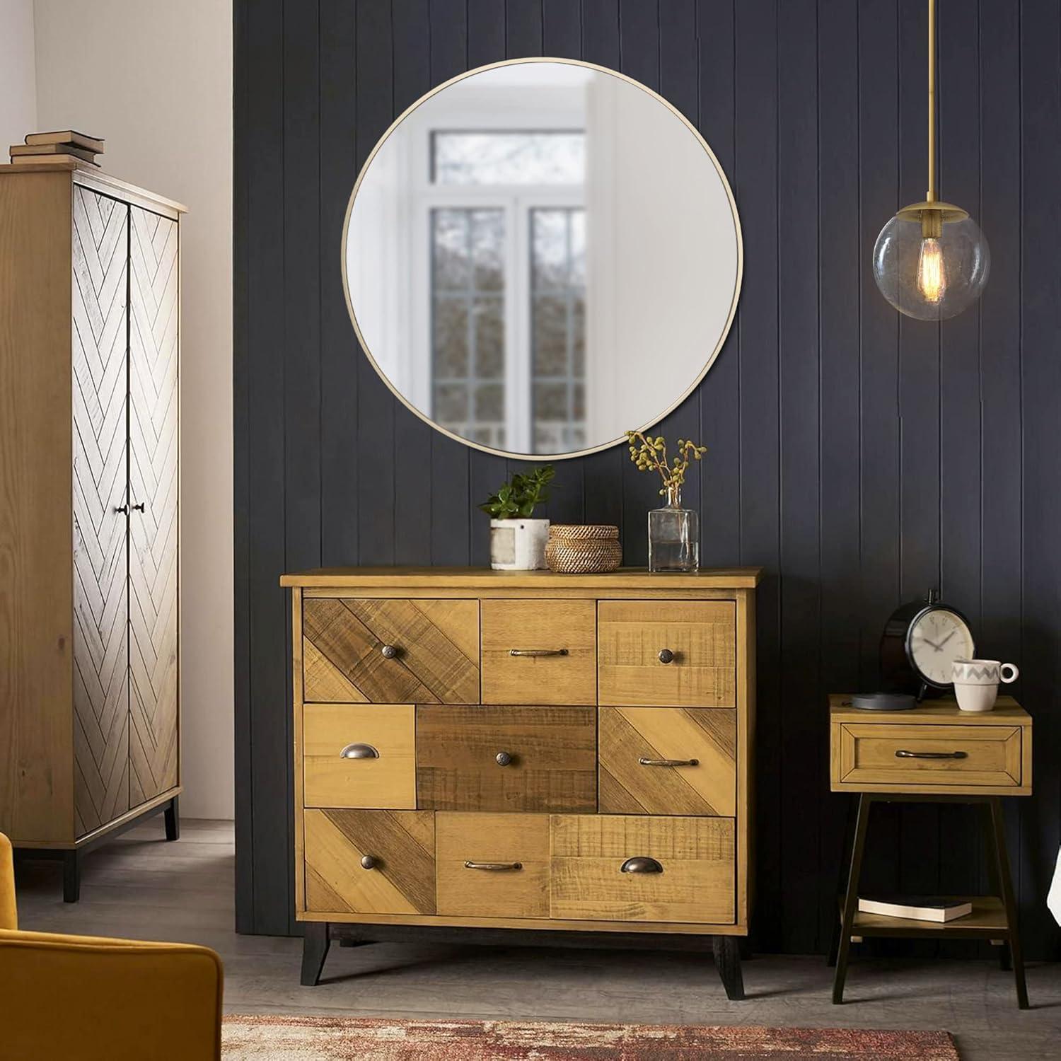 Design House Kenna 20" x 30" Round Wall Accent Mirror