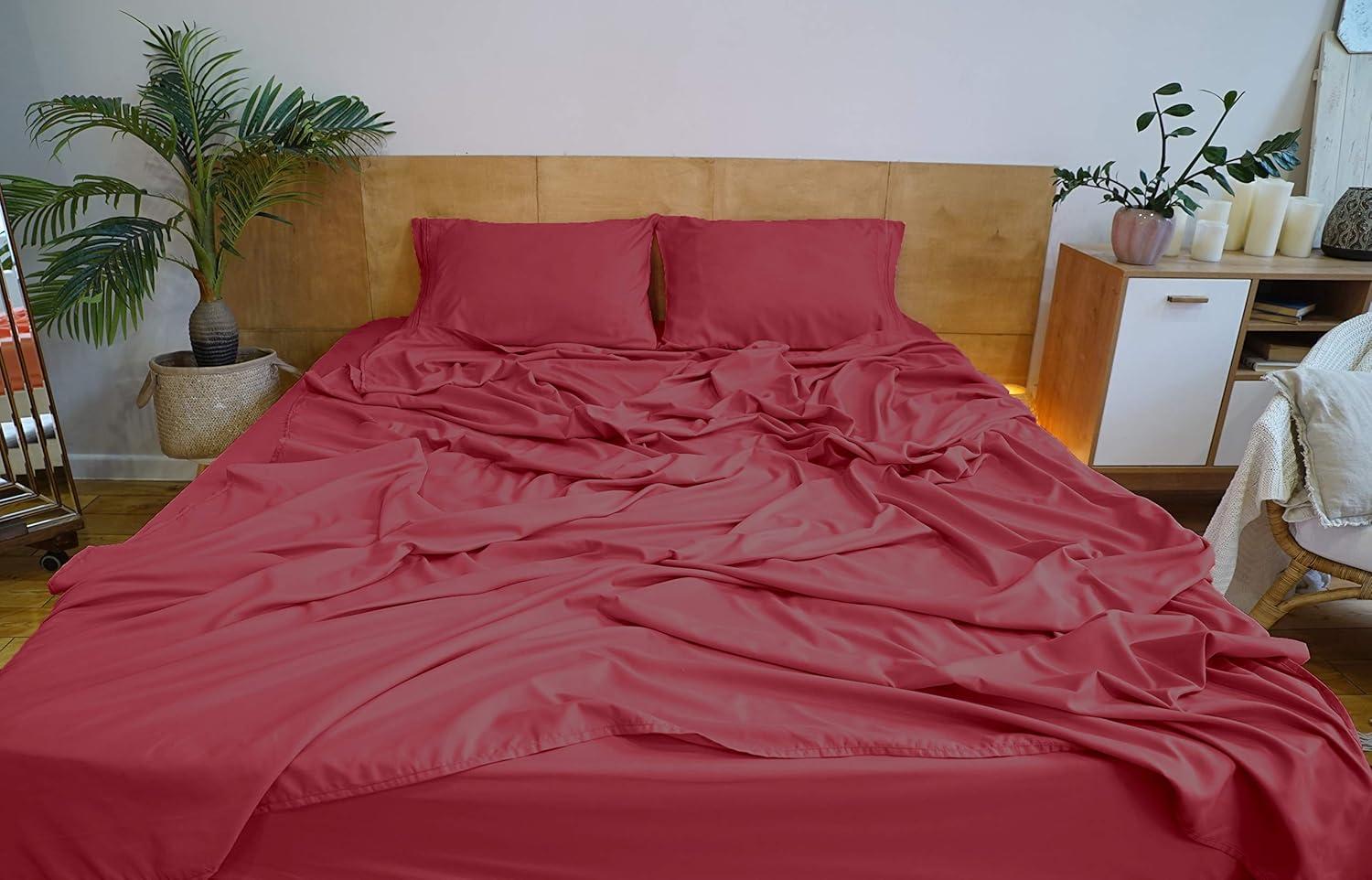 Mezzati Luxury 1800 Prestige Soft and Comfortable Collection Bed Sheets Set Twin Striped Gray