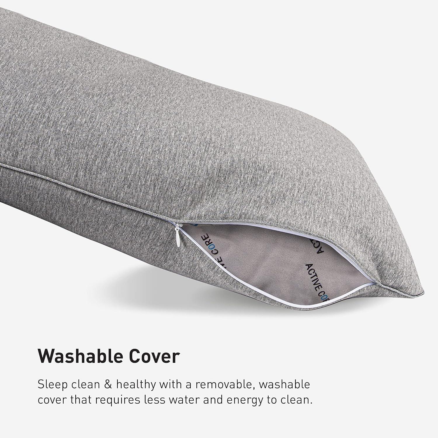 Bedgear Flow Performance Pillow - Breathable Bed Pillow - Medium - Washable Cover