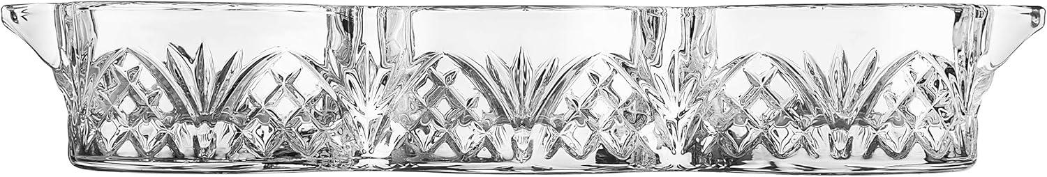 Godinger Silver Art Co Dublin Crystal Triple Bottle Coaster