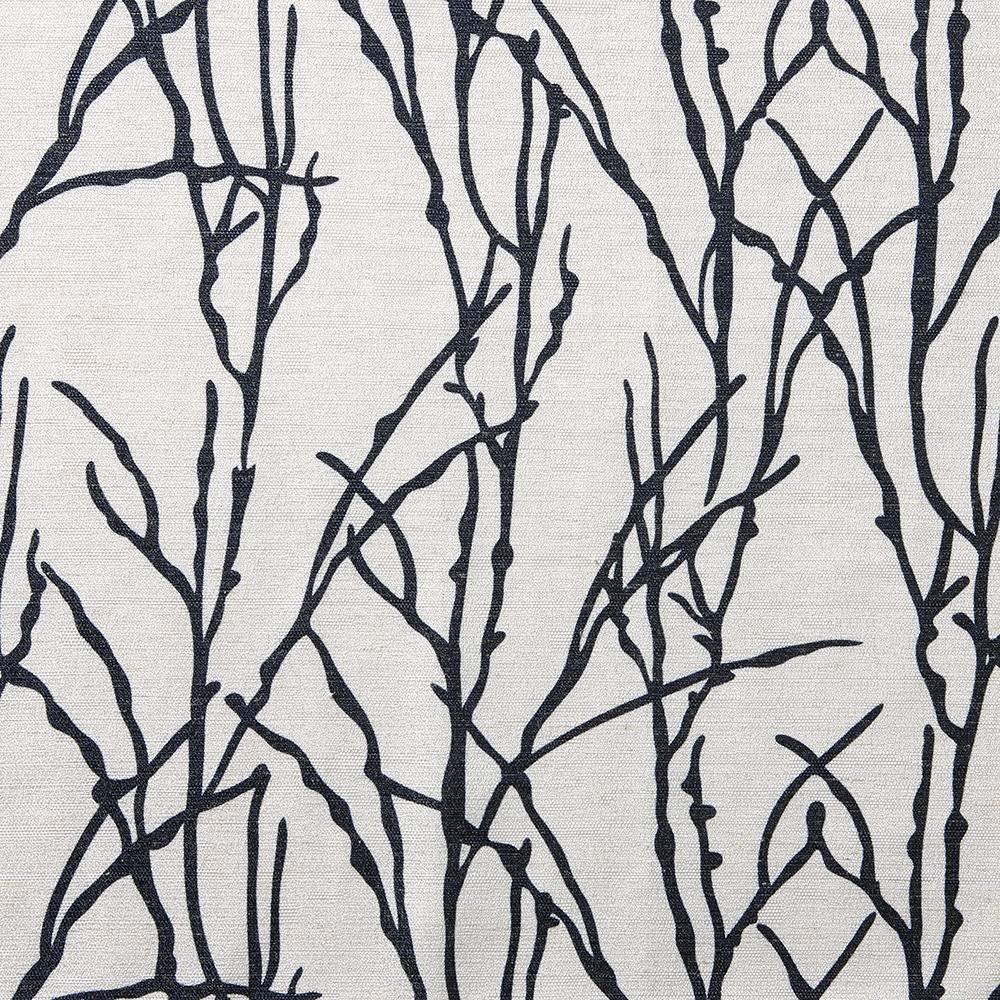 Set of 2 96"x54" Branches Linen Blend Grommet Top Window Curtain Panel Indigo: Botanical Light Filtering - Exclusive Home